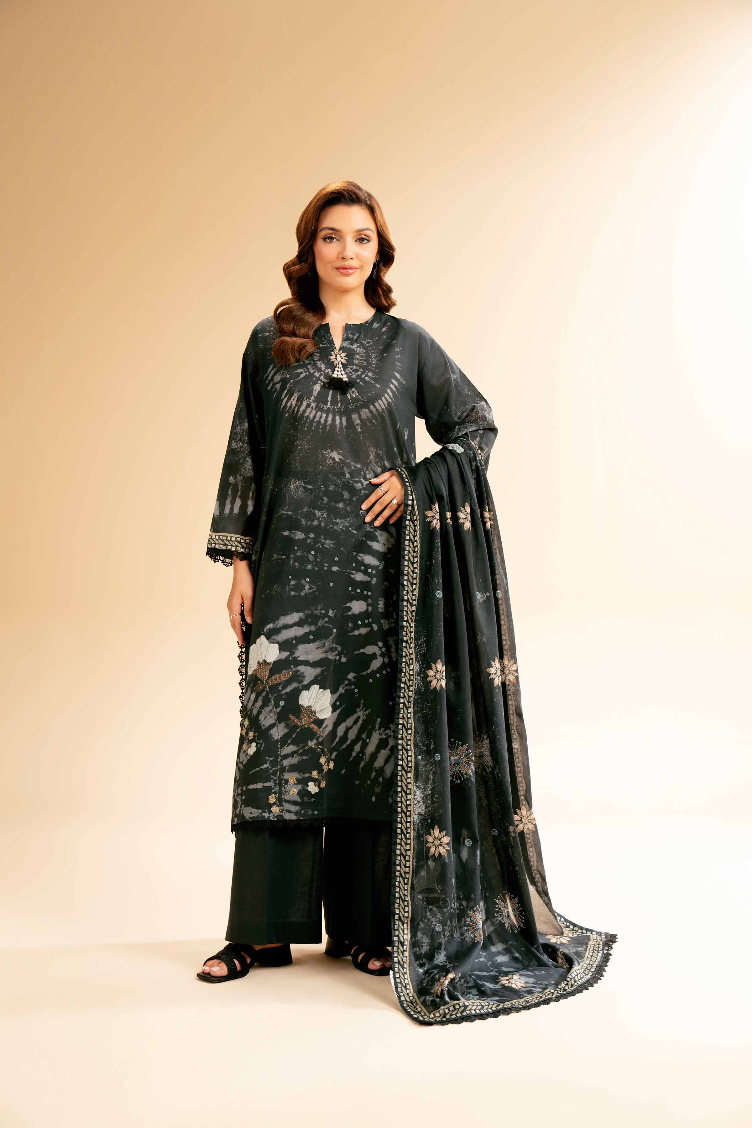 3 Piece - Digital Printed Suit - 42501605 for Women - Unstitched Collection | Nishat | Shop Online