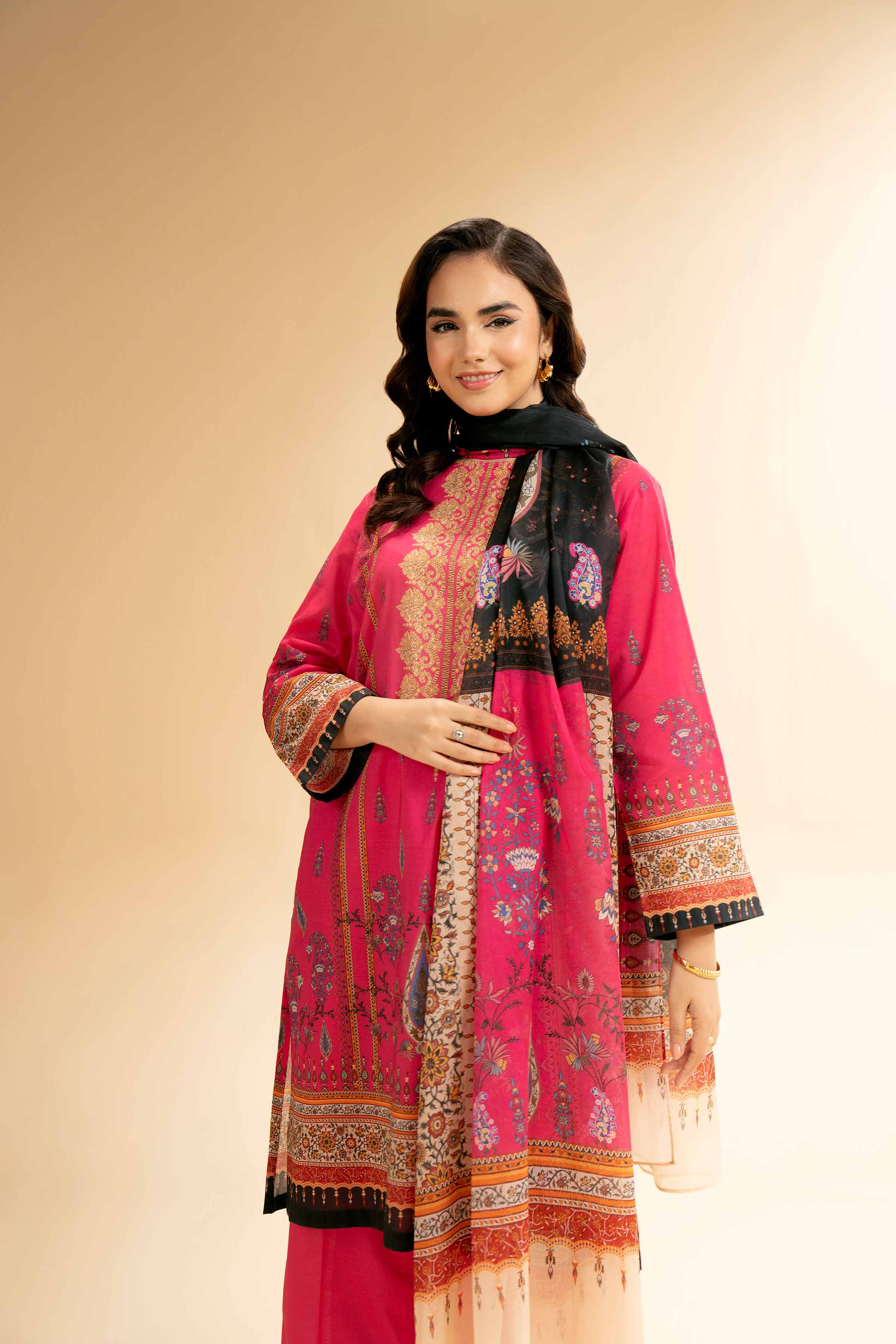 3 Piece - Digital Printed Suit - 42501606 for Women - Unstitched Collection | Nishat | Shop Online