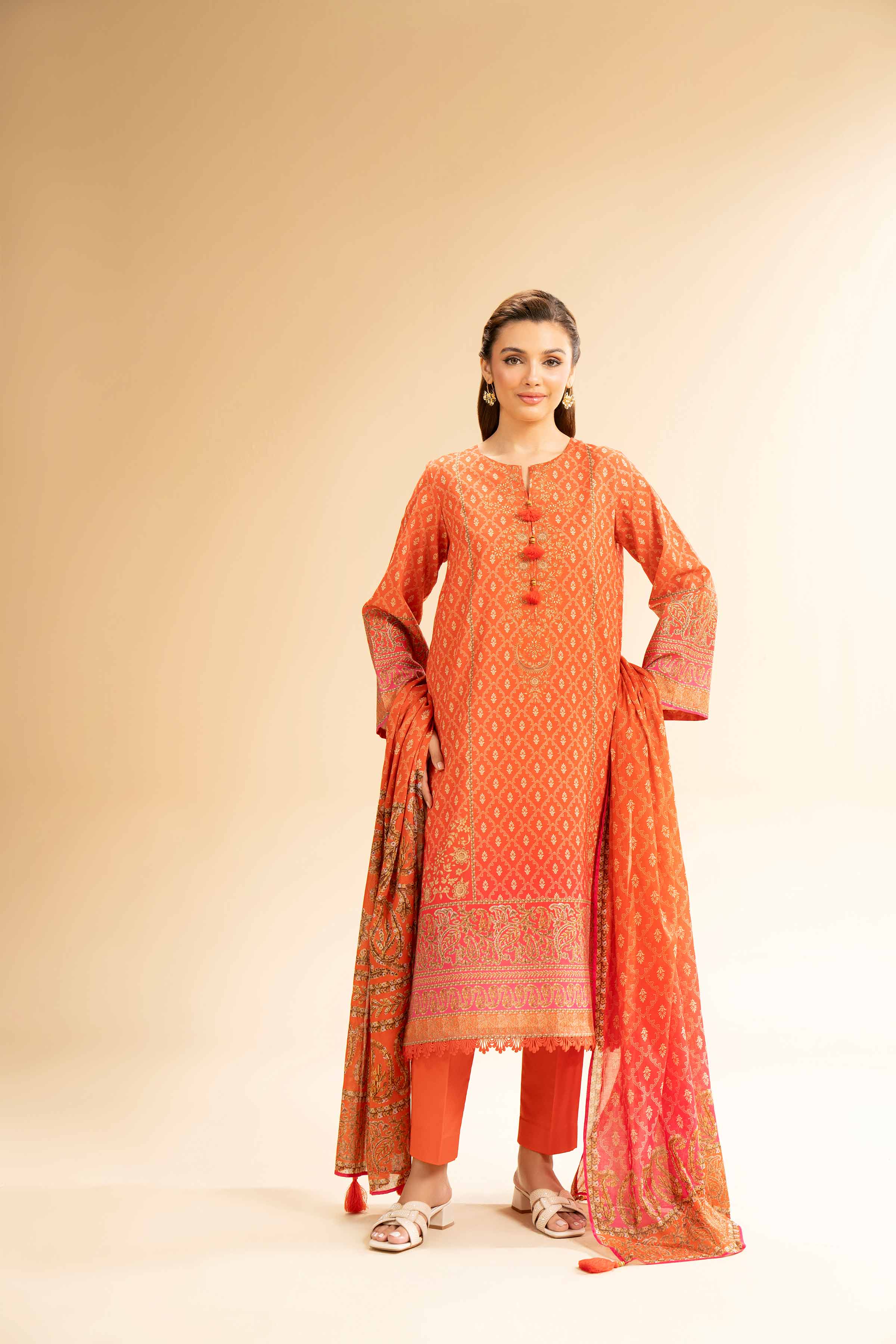 3 Piece - Digital Printed Suit - 42501607 for Women - Unstitched Collection | Nishat | Shop Online