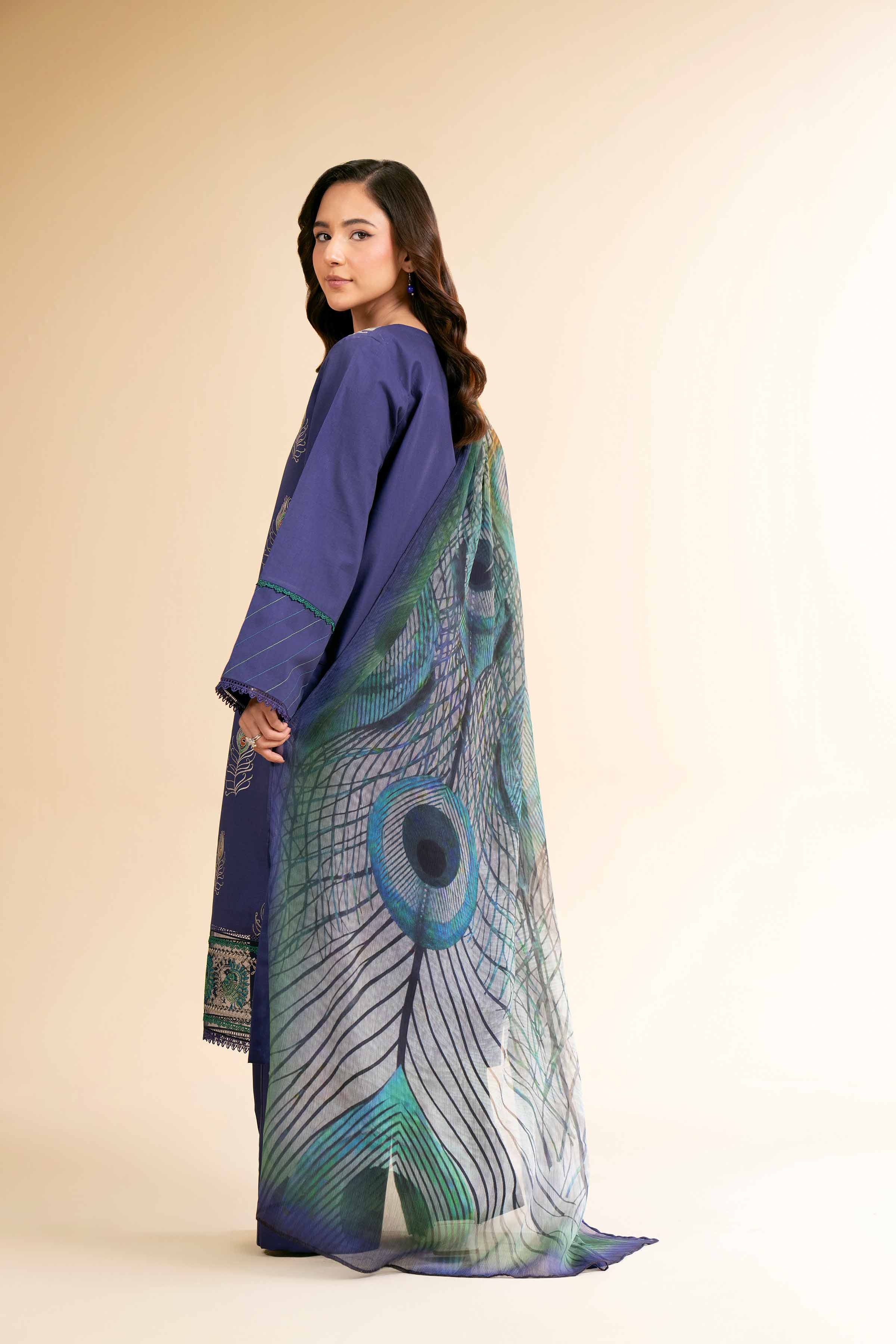 3 Piece - Digital Printed Embroidered Suit - 42501609 for Women - Unstitched Collection | Nishat | Shop Online
