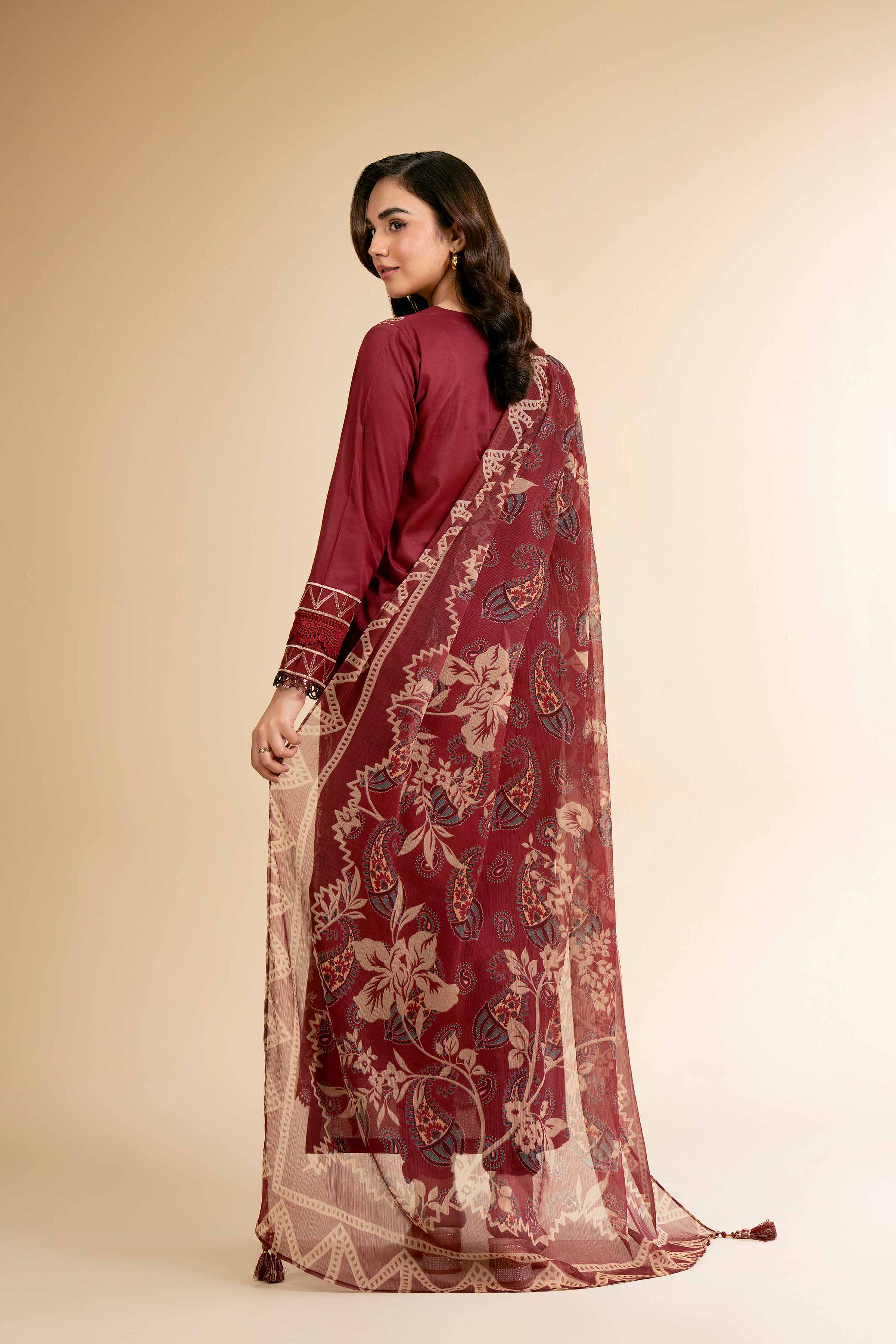 3 Piece - Digital Printed Embroidered Suit - 42501612 for Women - Unstitched Collection | Nishat | Shop Online