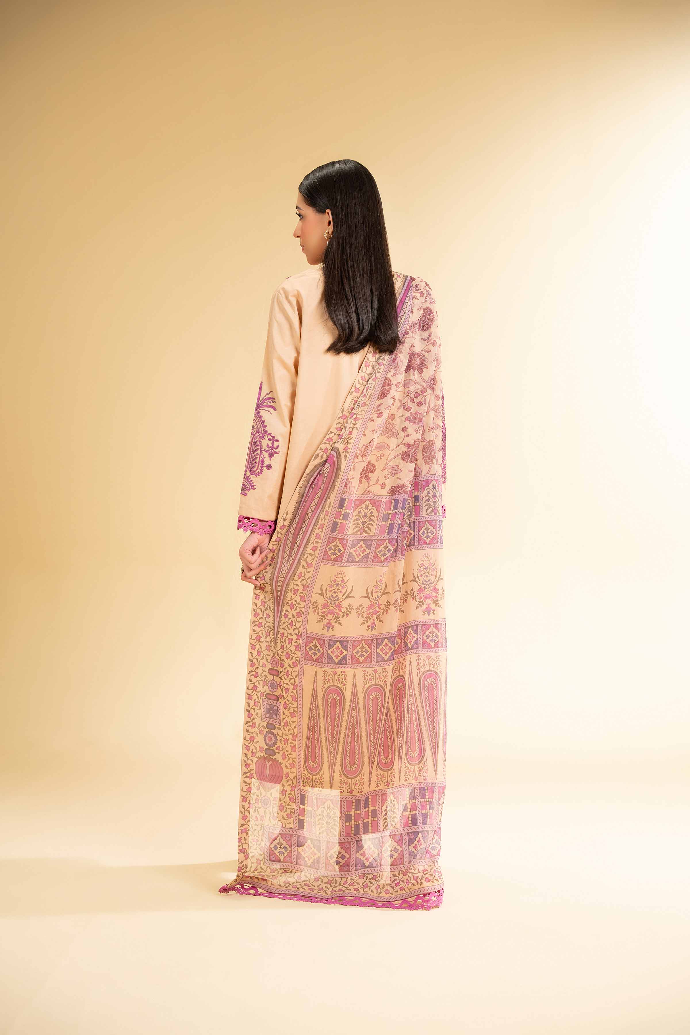3 Piece - Digital Printed Embroidered Suit - 42501613 for Women - Unstitched Collection | Nishat | Shop Online
