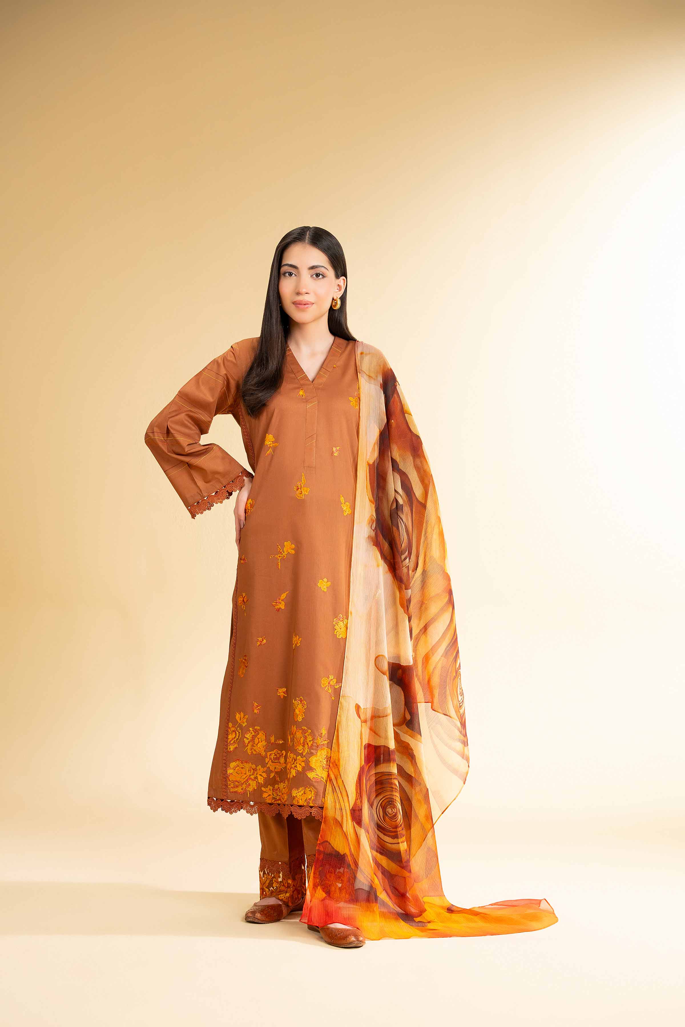 3 Piece - Digital Printed Embroidered Suit - 42501616 for Women - Unstitched Collection | Nishat | Shop Online
