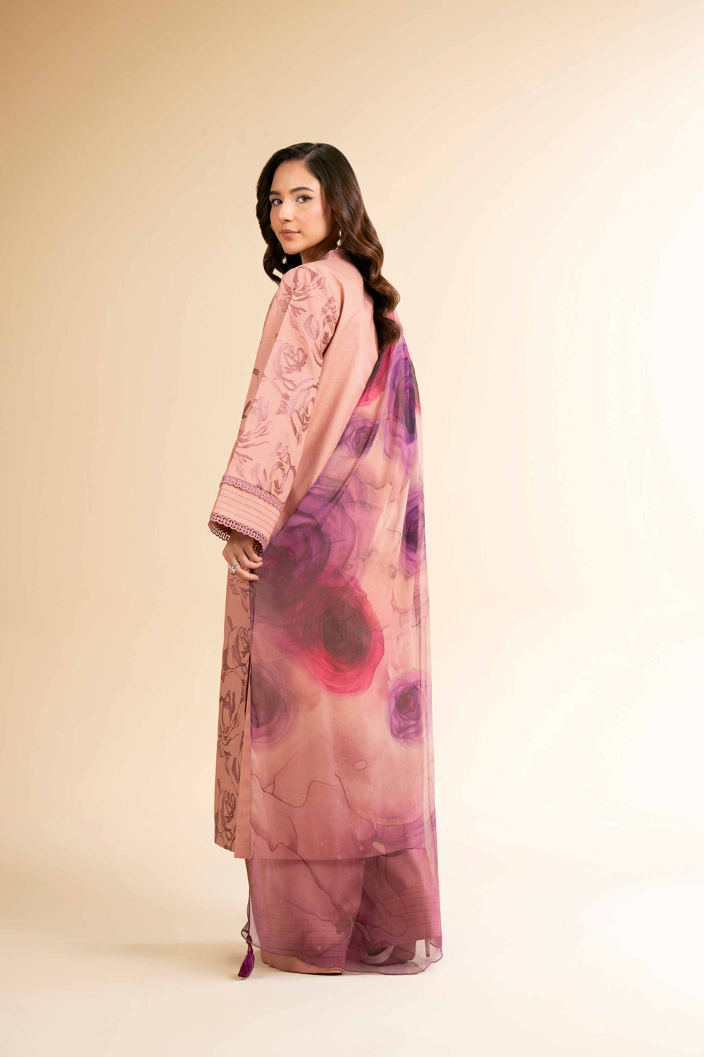 3 Piece - Digital Printed Embroidered Suit - 42501618 for Women - Unstitched Collection | Nishat | Shop Online