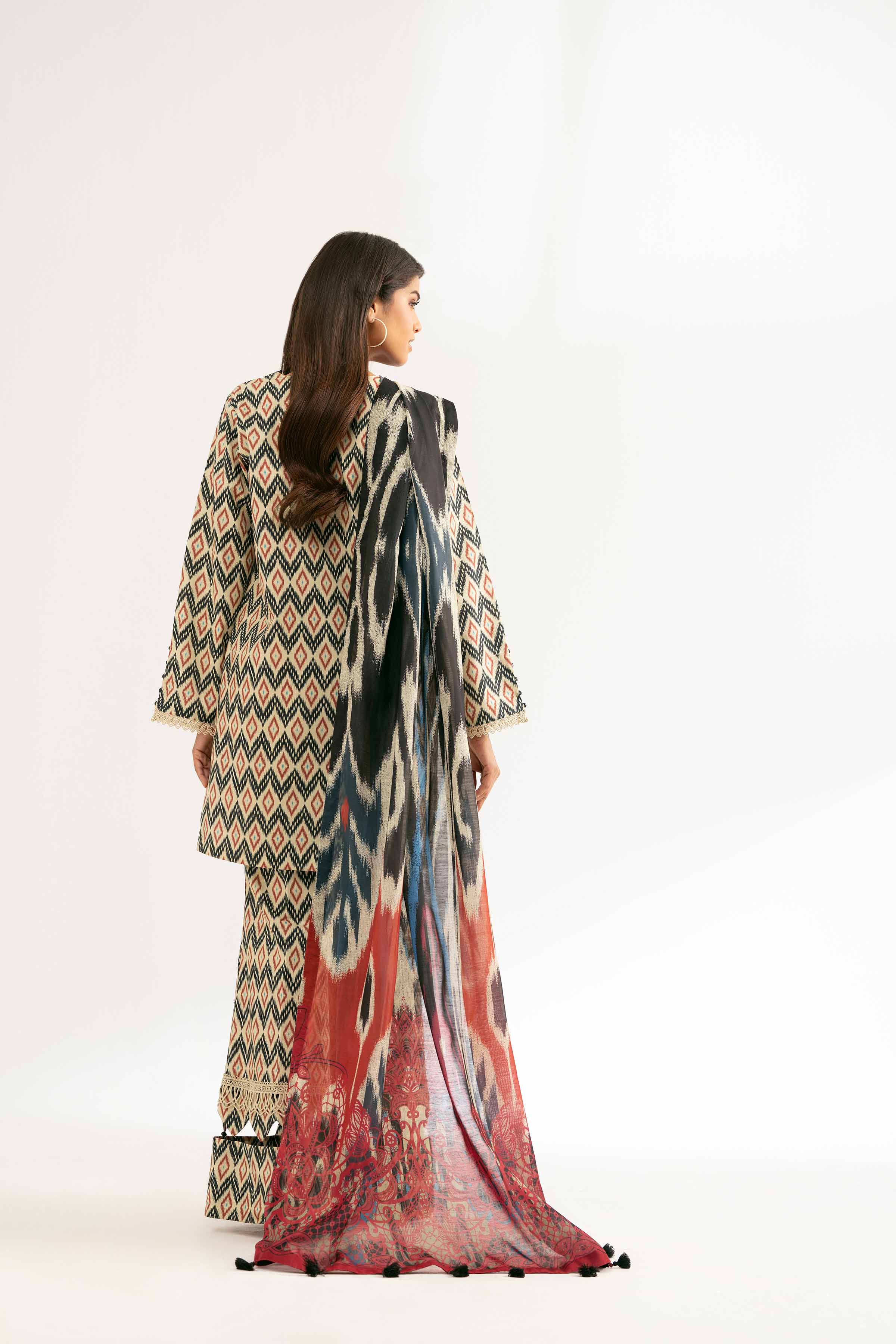 3 Piece - Digital Printed Embroidered Suit - 42501619 for Women - Unstitched Collection | Nishat | Shop Online