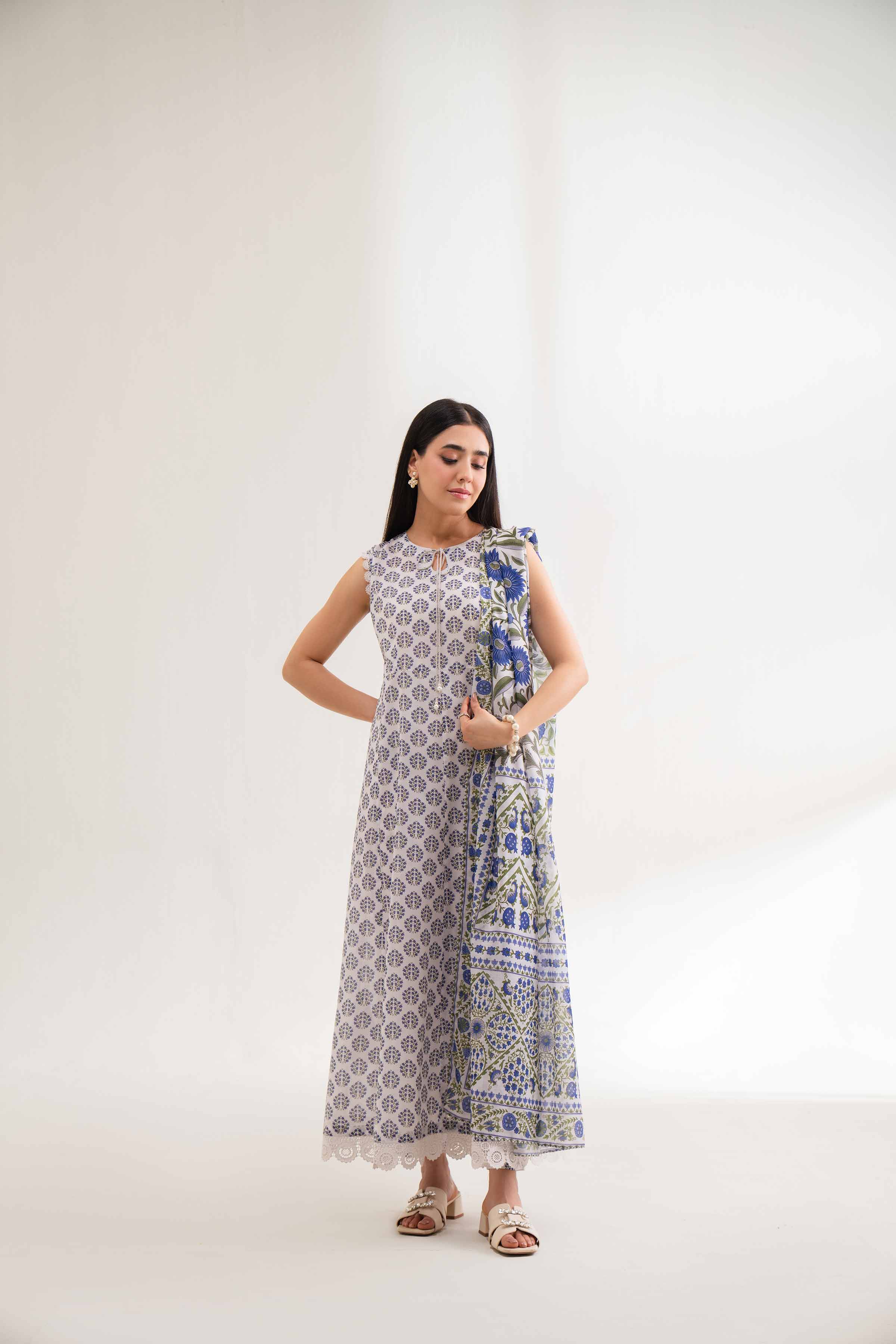 3 Piece - Digital Printed Embroidered Suit - 42501621 for Women - Unstitched Collection | Nishat | Shop Online