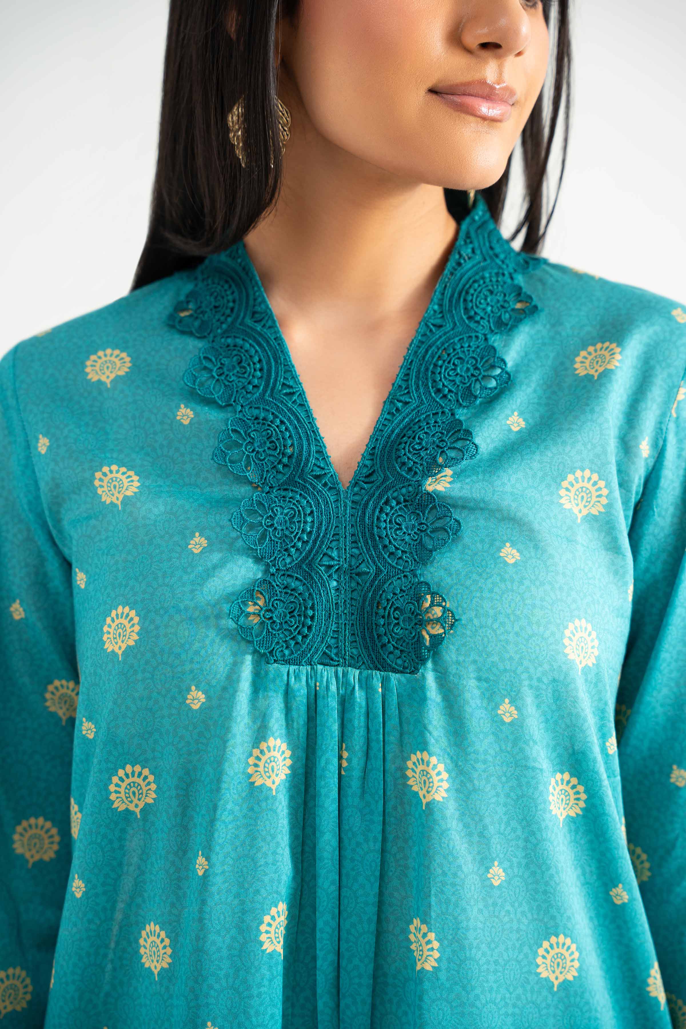 3 Piece - Digital Printed Embroidered Suit - 42501622 for Women - Unstitched Collection | Nishat | Shop Online