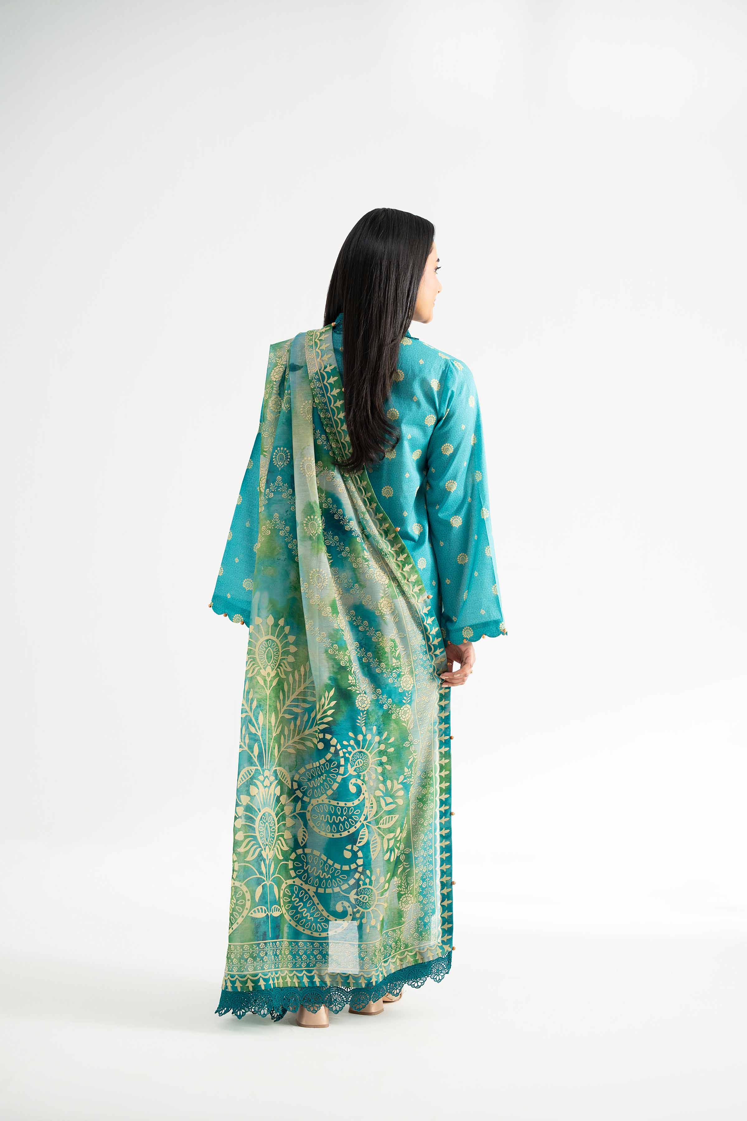 3 Piece - Digital Printed Embroidered Suit - 42501622 for Women - Unstitched Collection | Nishat | Shop Online