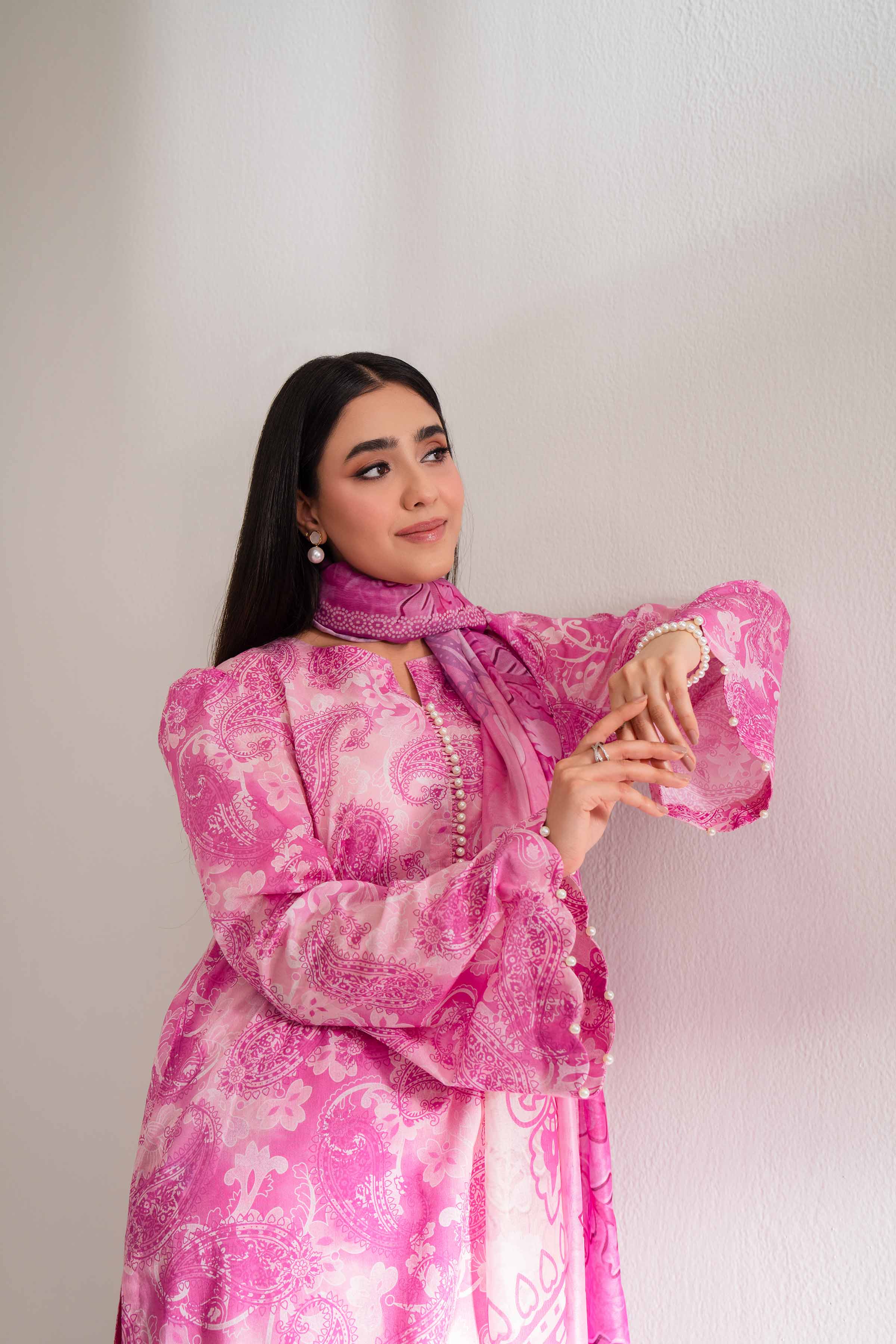 3 Piece - Digital Printed Embroidered Suit - 42501626 for Women - Unstitched Collection | Nishat | Shop Online