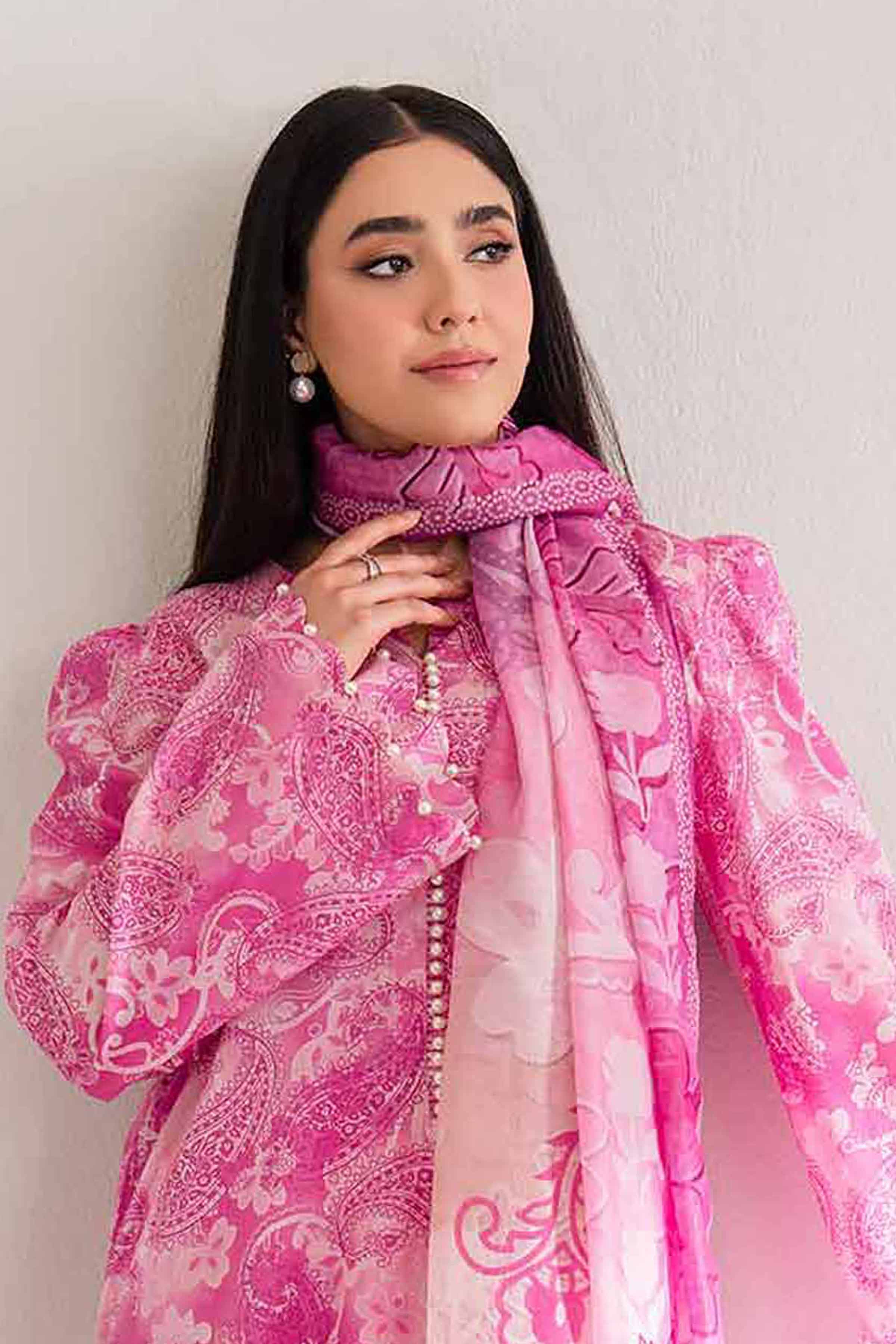 3 Piece - Digital Printed Embroidered Suit - 42501626 for Women - Unstitched Collection | Nishat | Shop Online