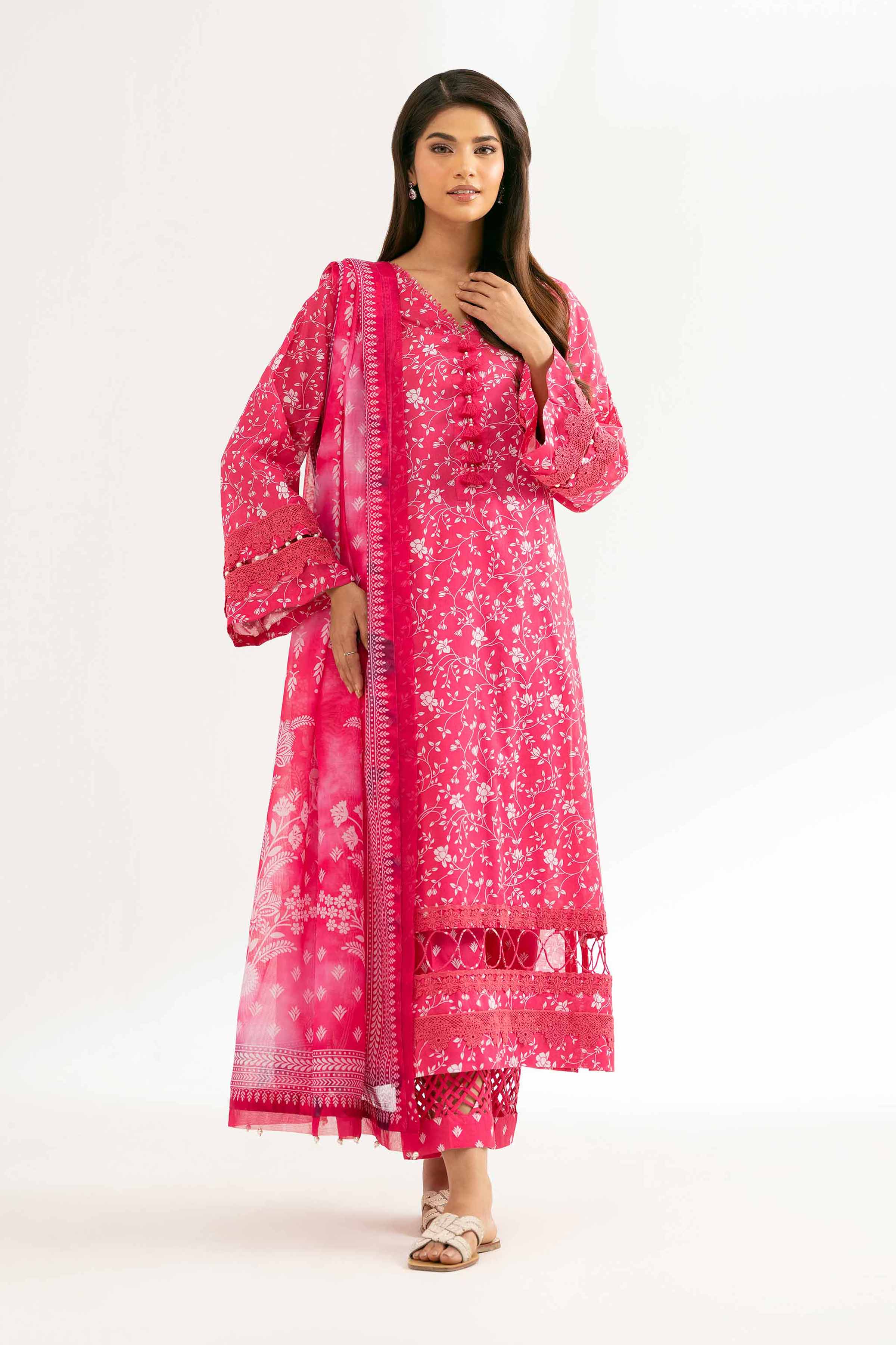 3 Piece - Digital Printed Embroidered Suit - 42501627 for Women - Unstitched Collection | Nishat | Shop Online