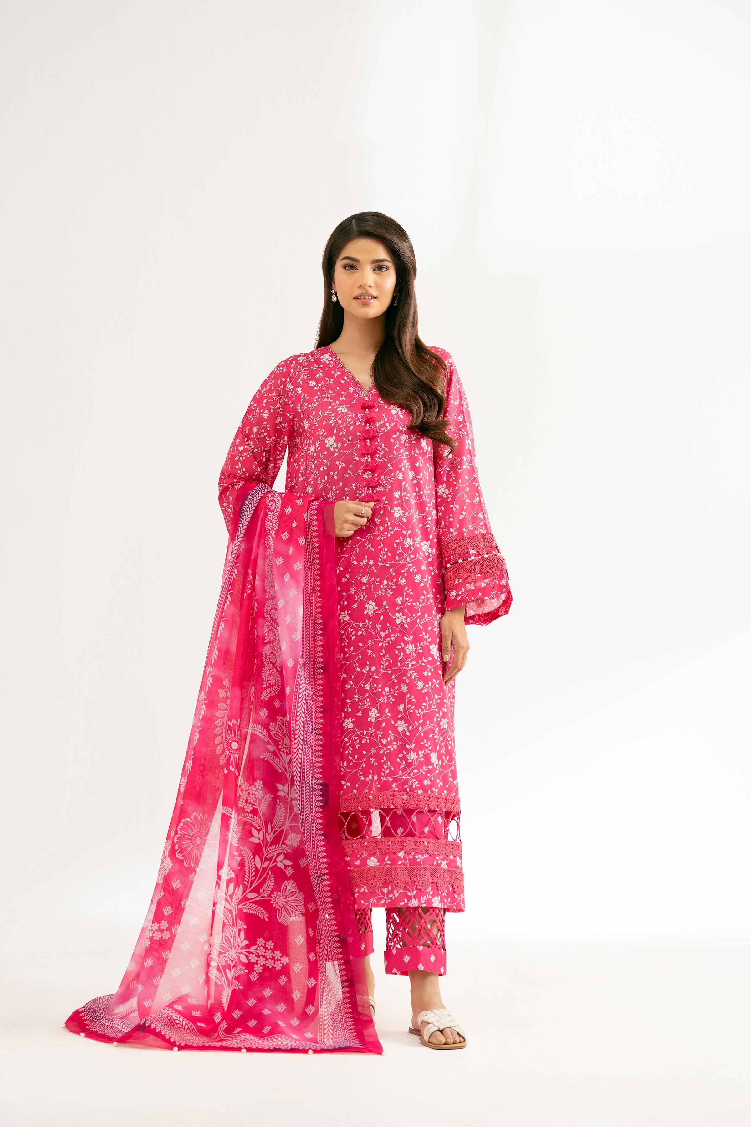 3 Piece - Digital Printed Embroidered Suit - 42501627 for Women - Unstitched Collection | Nishat | Shop Online