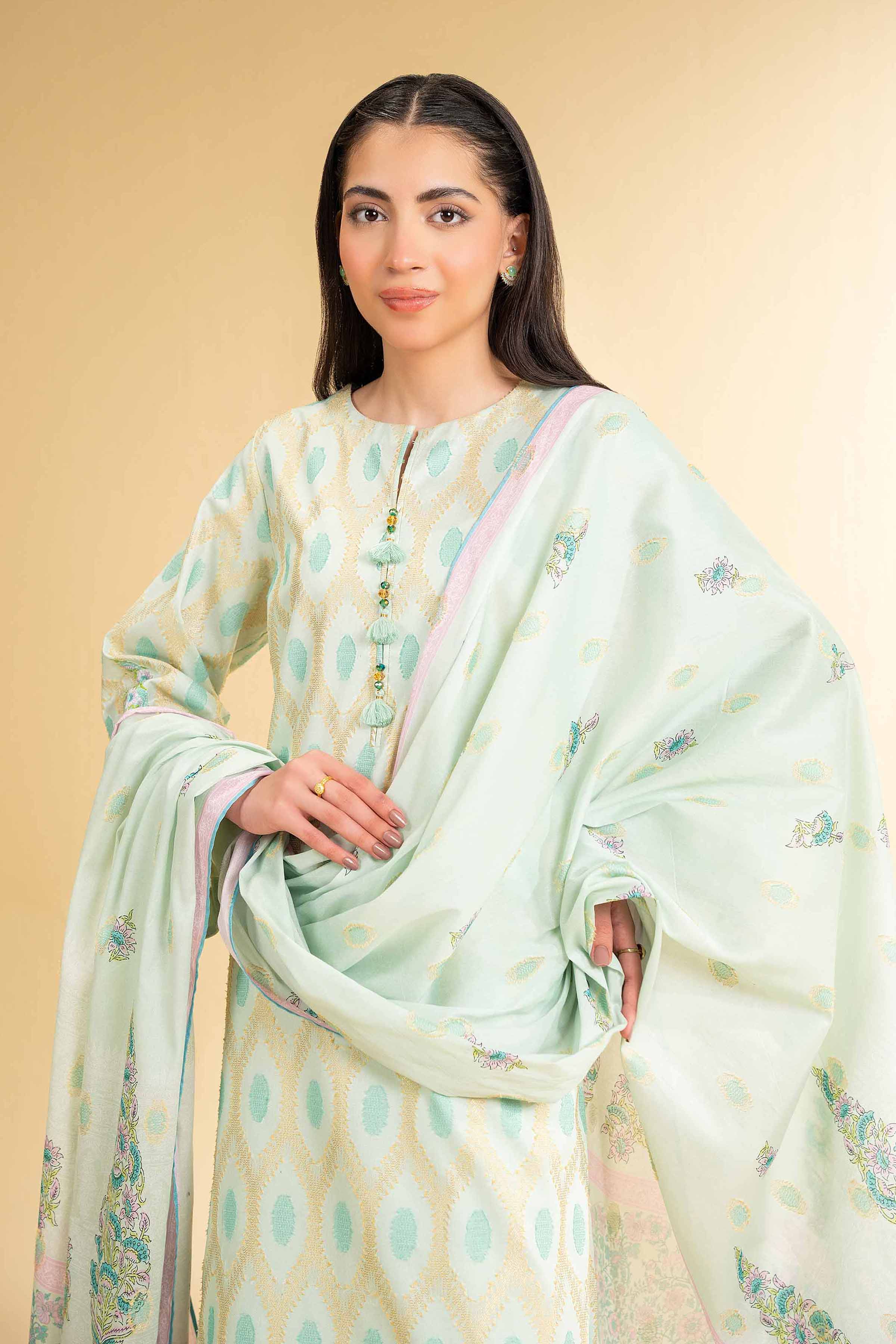 3 Piece - Digital Printed Embroidered Suit - 42501629 for Women - Unstitched Collection | Nishat | Shop Online
