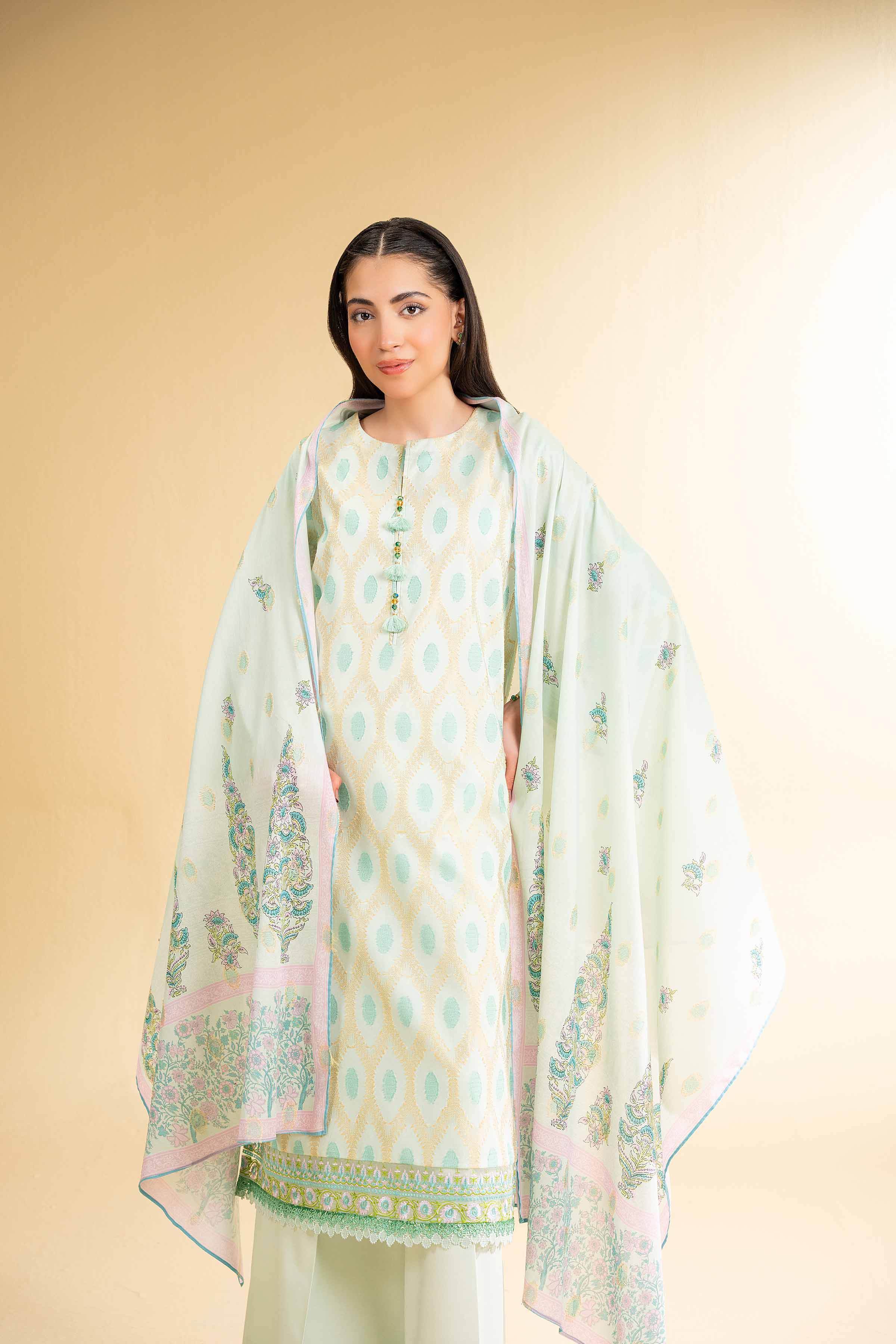 3 Piece - Digital Printed Embroidered Suit - 42501629 for Women - Unstitched Collection | Nishat | Shop Online
