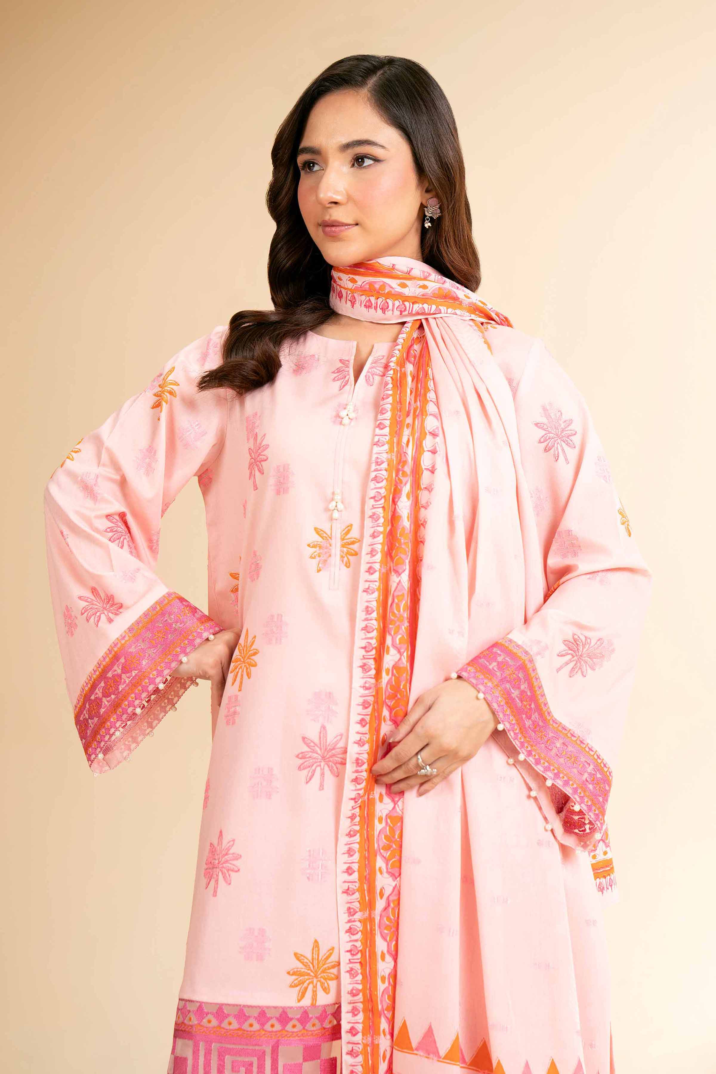 3 Piece - Digital Printed Embroidered Suit - 42501631 for Women - Unstitched Collection | Nishat | Shop Online
