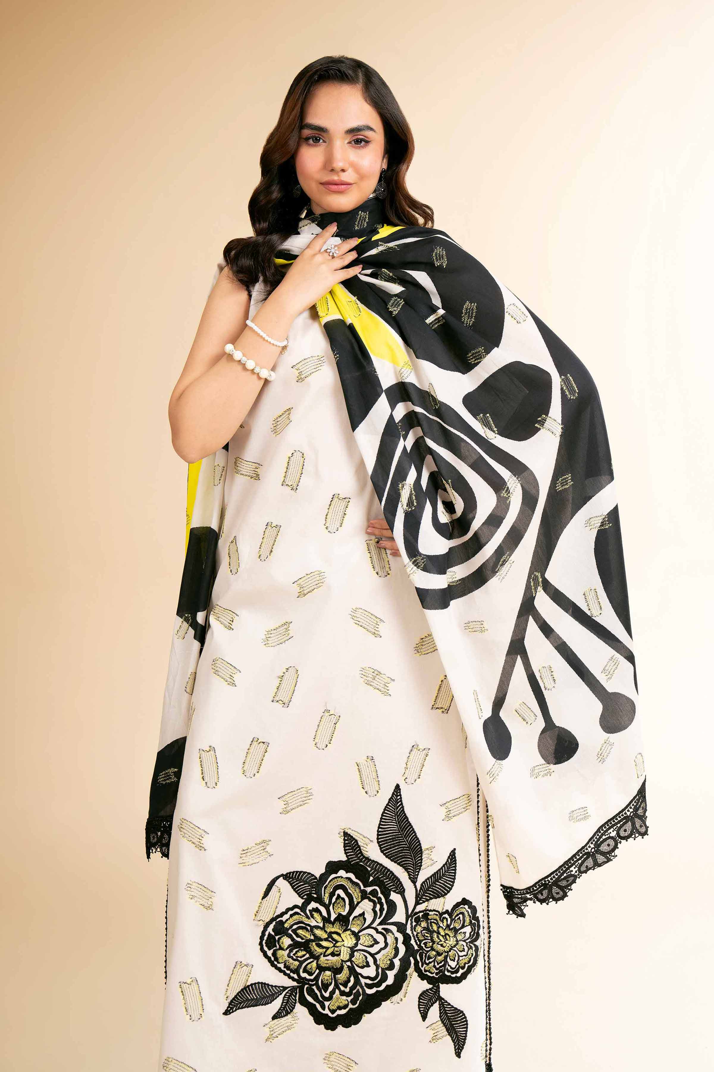 3 Piece - Digital Printed Embroidered Suit - 42501632 for Women - Unstitched Collection | Nishat | Shop Online