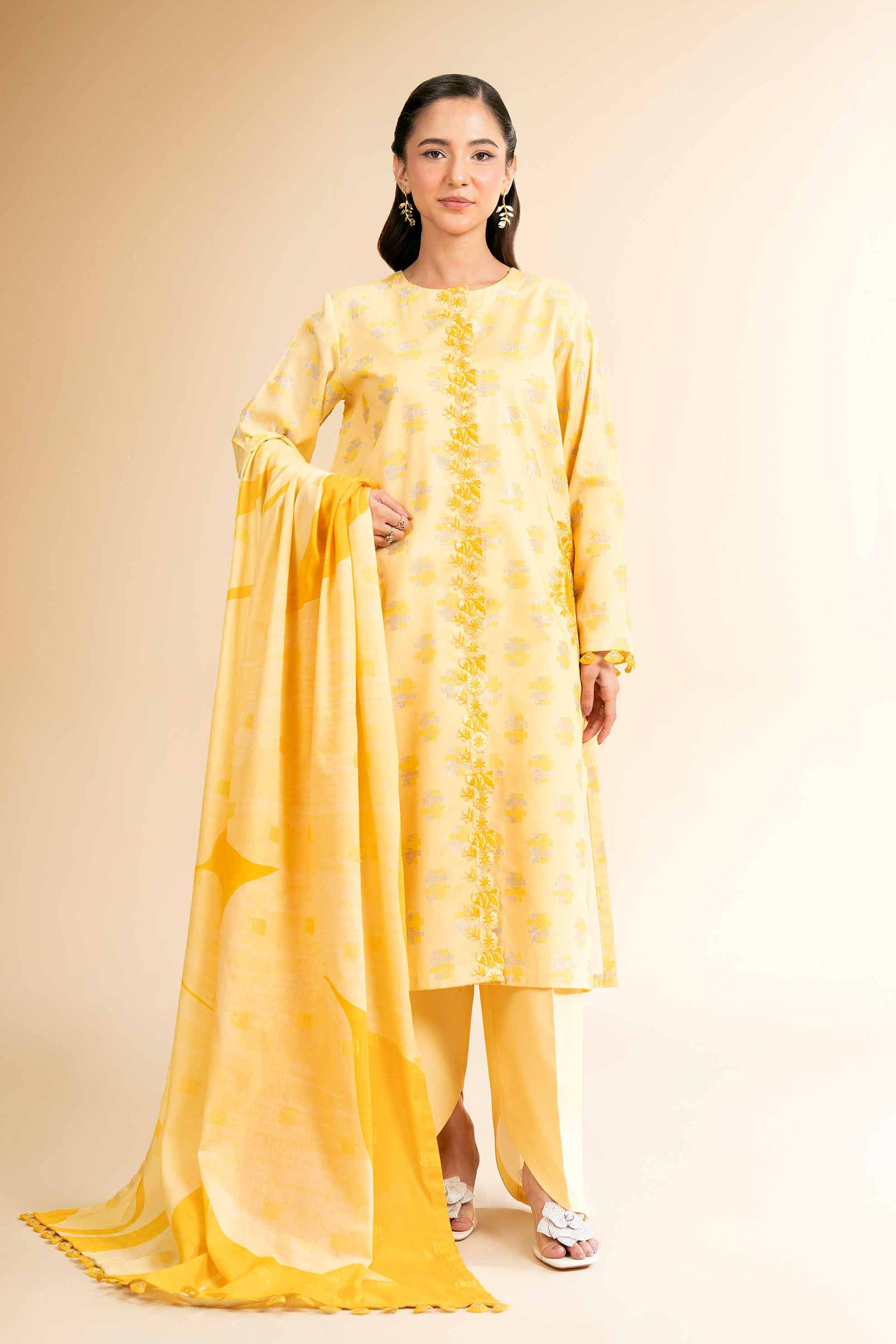 3 Piece - Digital Printed Embroidered Suit - 42501635 for Women - Unstitched Collection | Nishat | Shop Online