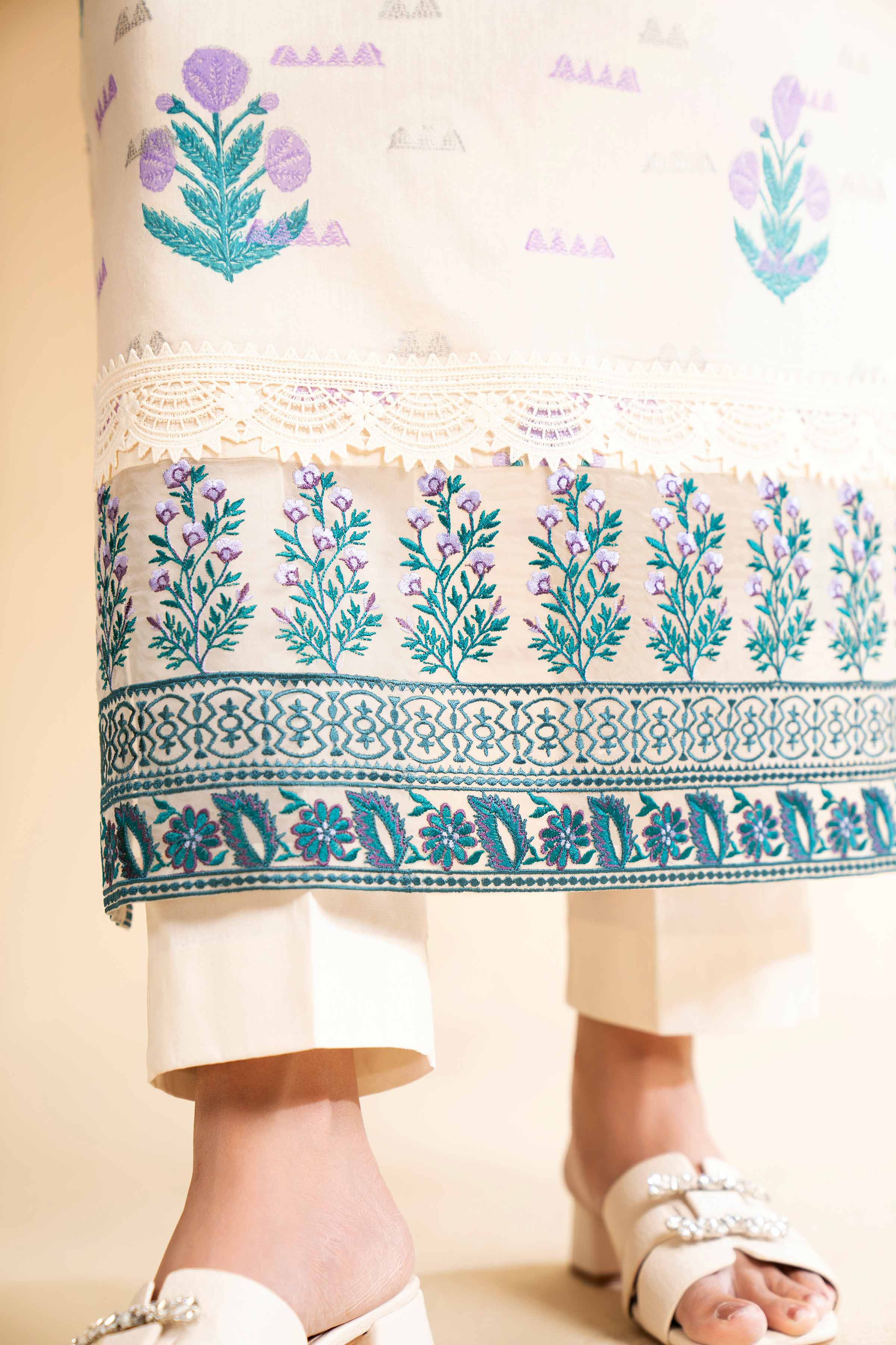 3 Piece - Digital Printed Embroidered Suit - 42501638 for Women - Unstitched Collection | Nishat | Shop Online