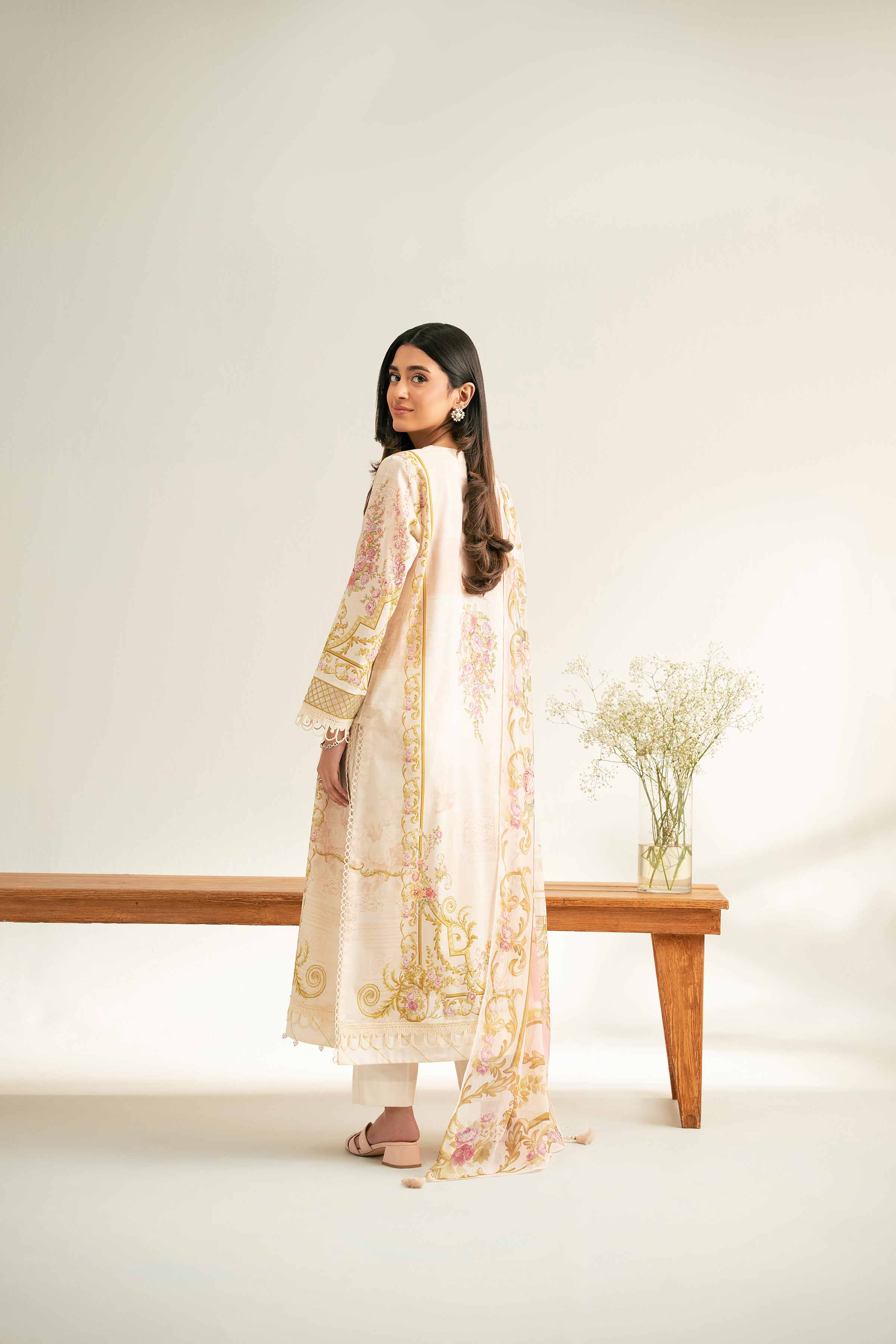 3 Piece - Digital Printed Embroidered Suit - 42501639 for Women - Unstitched Collection | Nishat | Shop Online