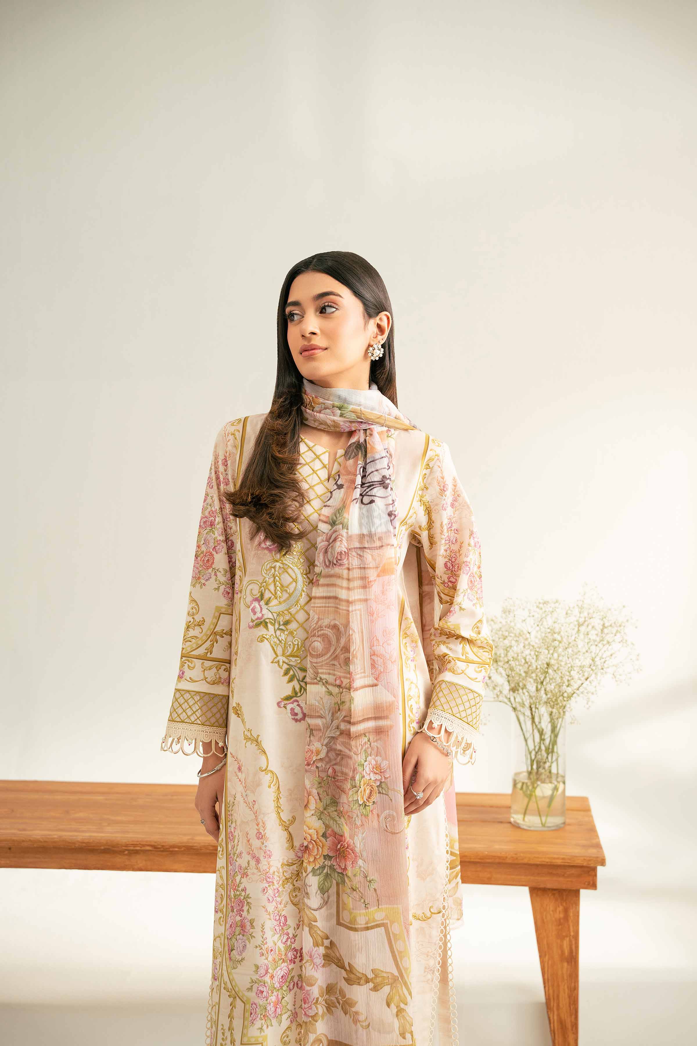 3 Piece - Digital Printed Embroidered Suit - 42501639 for Women - Unstitched Collection | Nishat | Shop Online