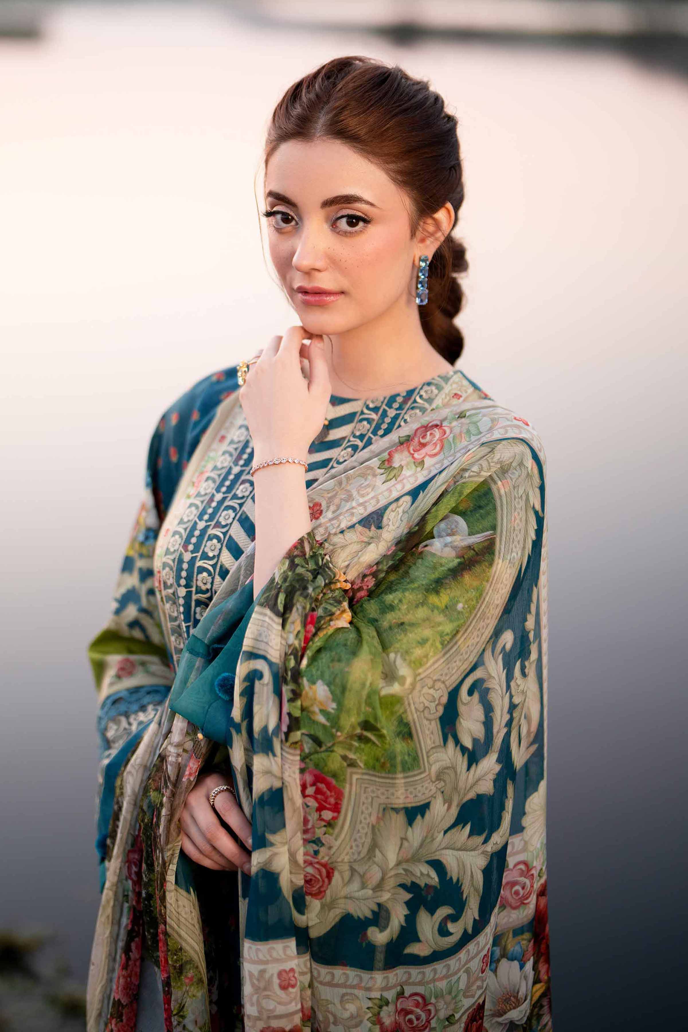 3 Piece - Digital Printed Embroidered Suit - 42501640 for Women - Unstitched Collection | Nishat | Shop Online