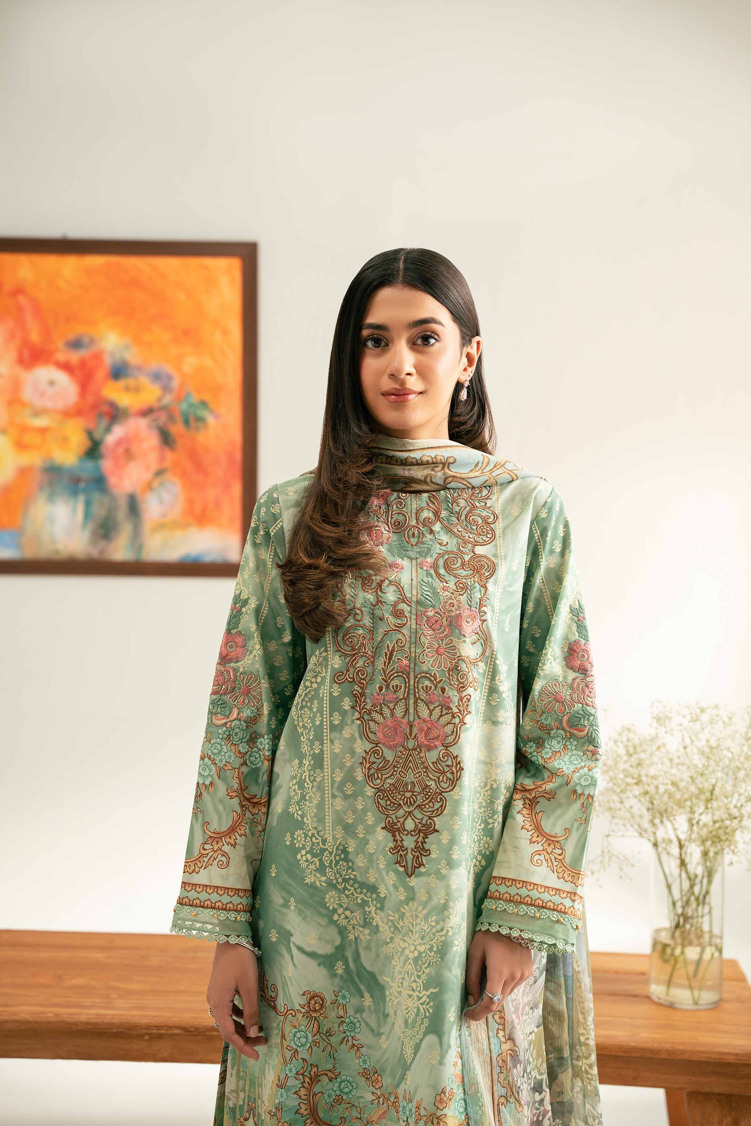 3 Piece - Digital Printed Embroidered Suit - 42501641 for Women - Unstitched Collection | Nishat | Shop Online