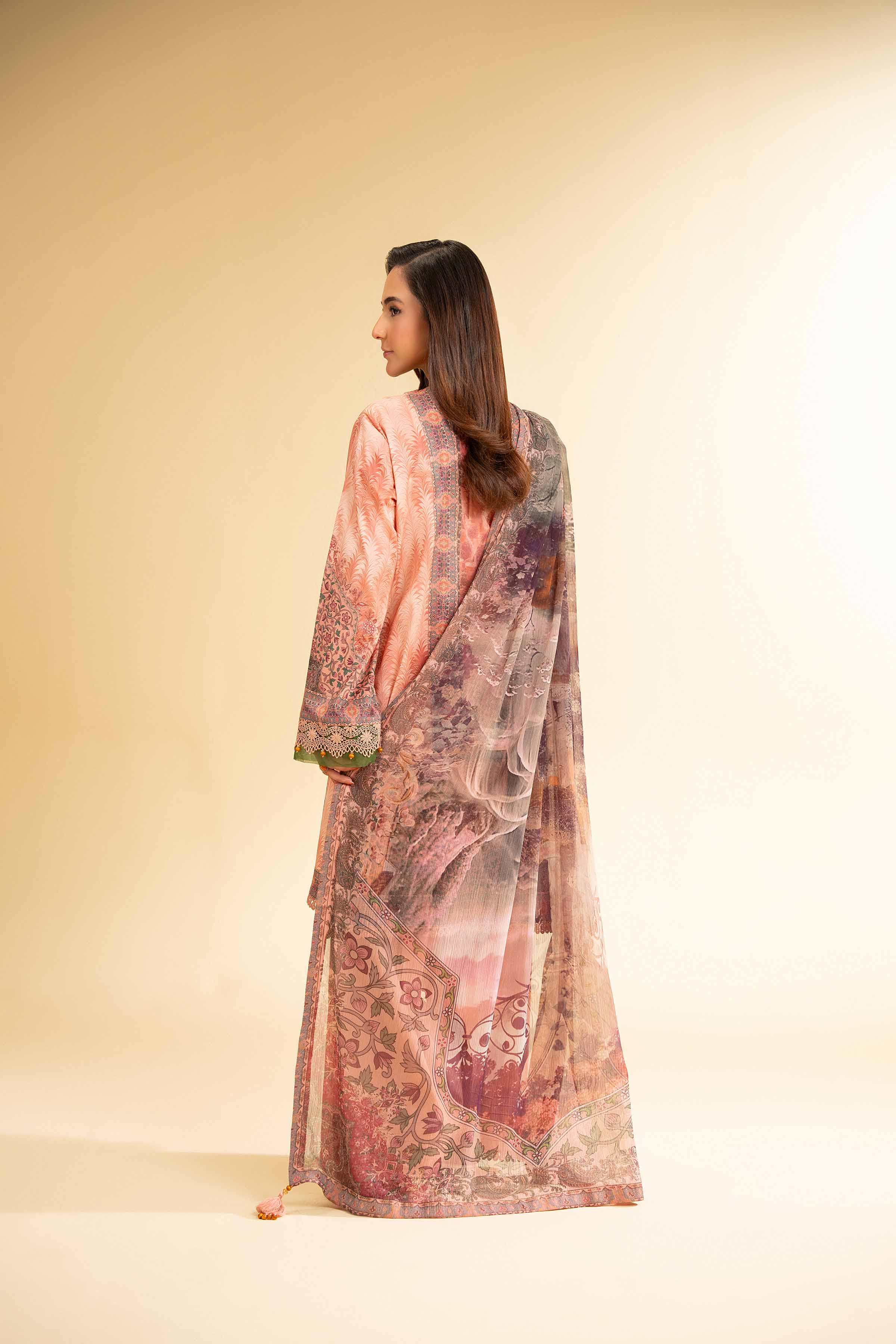 3 Piece - Digital Printed Embroidered Suit - 42501642 for Women - Unstitched Collection | Nishat | Shop Online