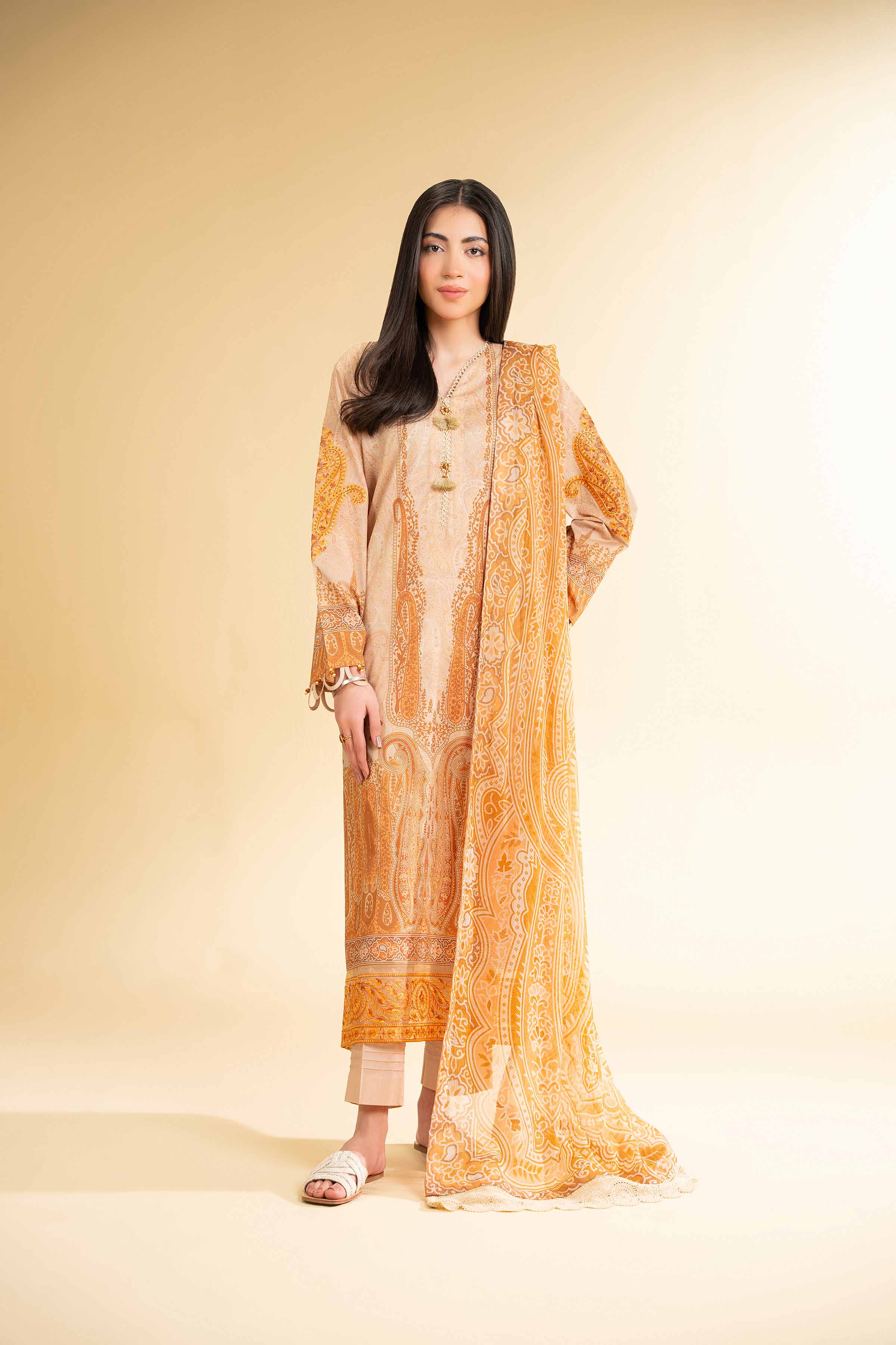 3 Piece - Digital Printed Embroidered Suit - 42501644 for Women - Unstitched Collection | Nishat | Shop Online