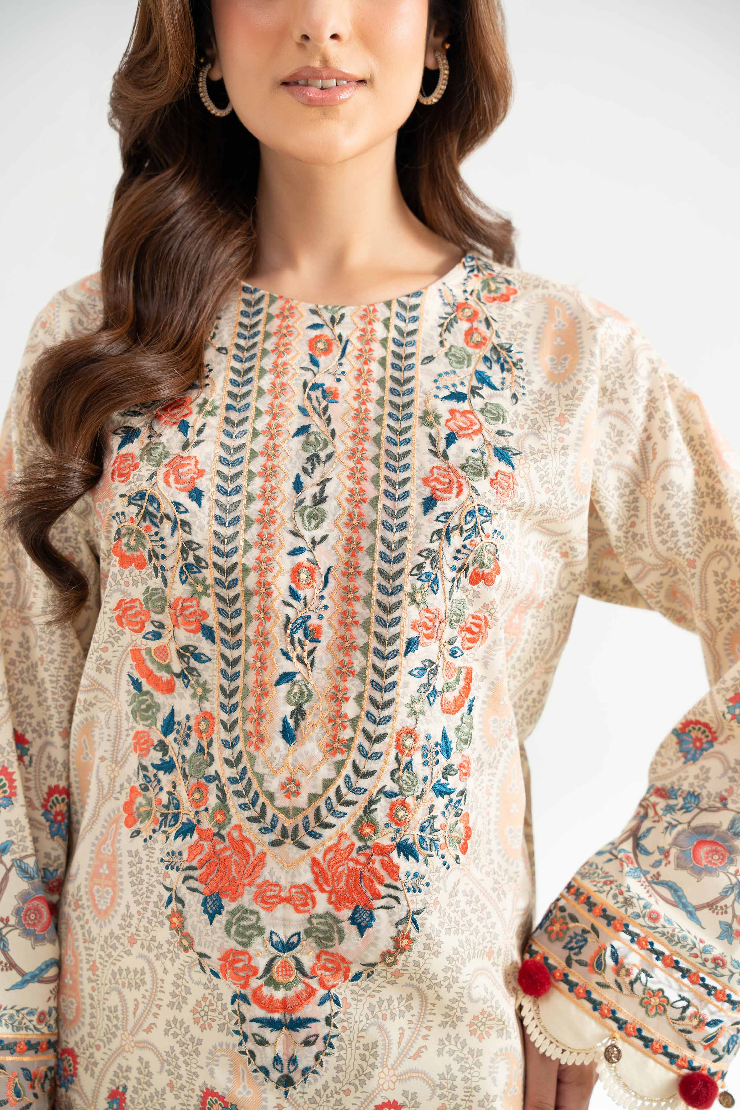 3 Piece - Digital Printed Embroidered Suit - 42501645 for Women - Unstitched Collection | Nishat | Shop Online