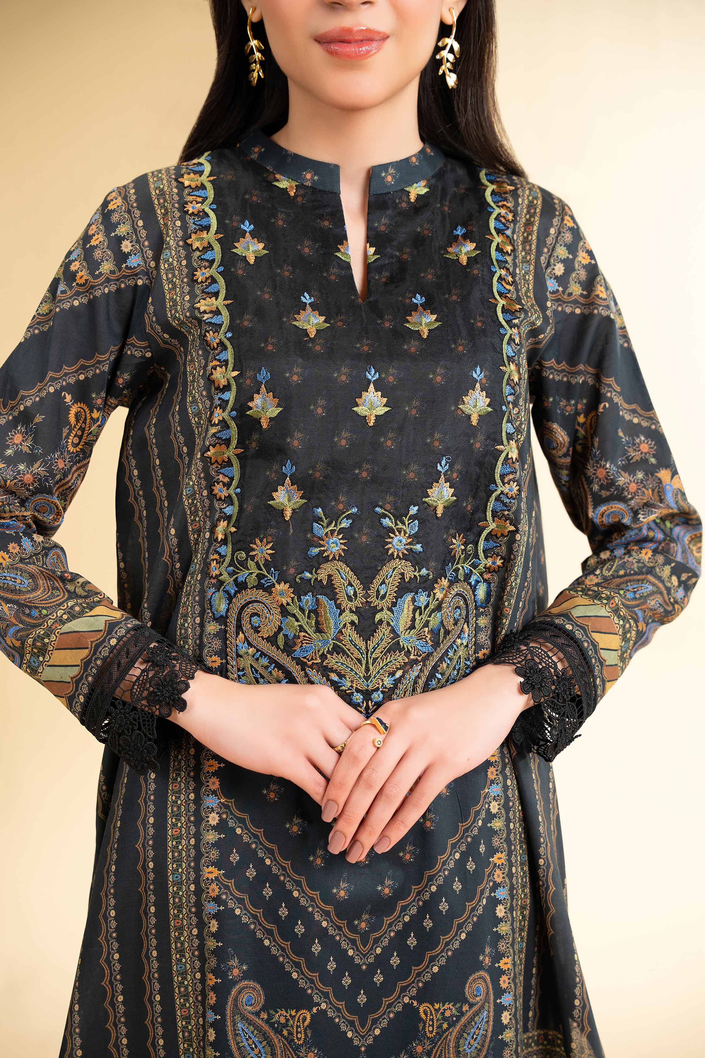 3 Piece - Digital Printed Embroidered Suit - 42501648 for Women - Unstitched Collection | Nishat | Shop Online