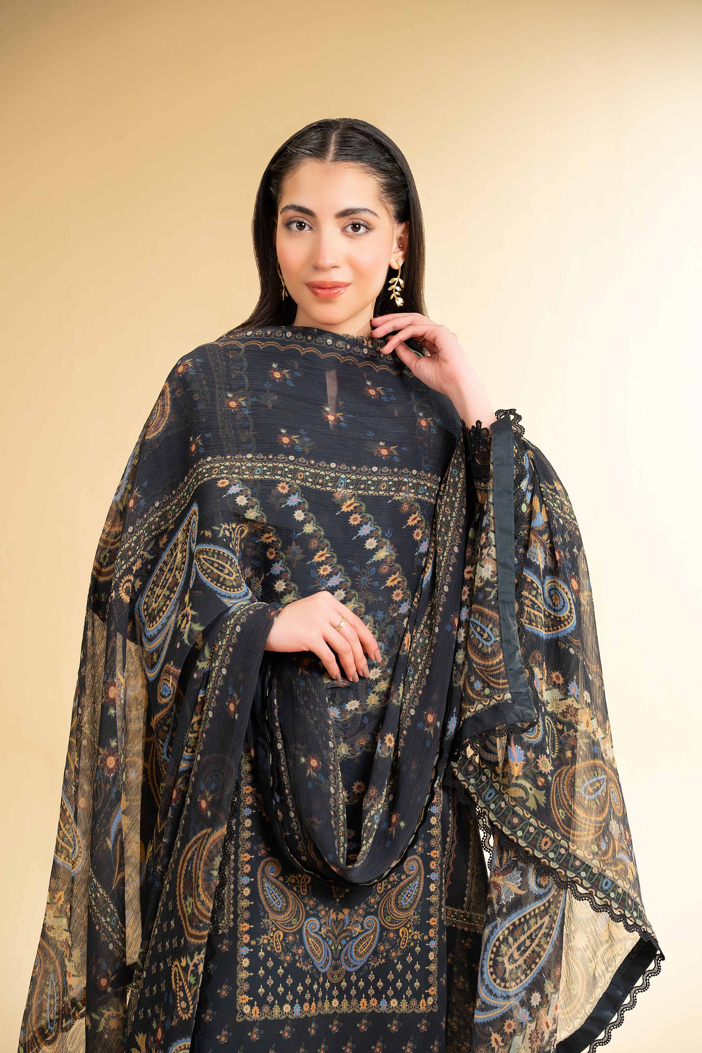 3 Piece - Digital Printed Embroidered Suit - 42501648 for Women - Unstitched Collection | Nishat | Shop Online