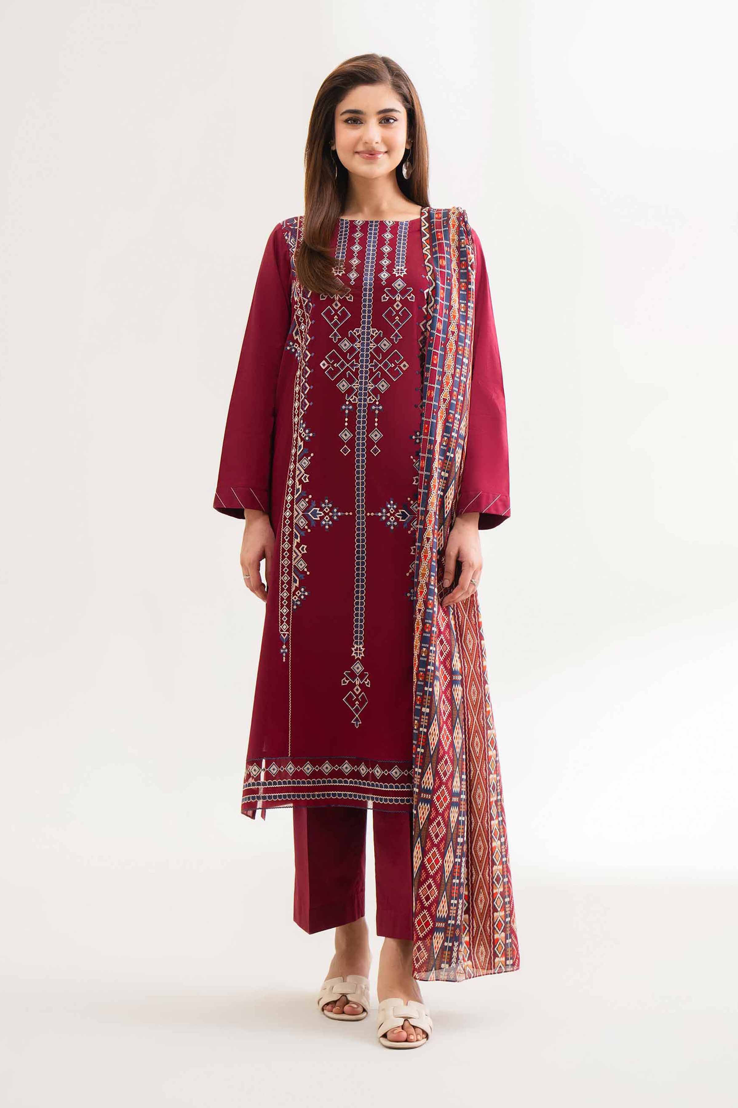 3 Piece - Printed Embroidered Suit - 42501650 for Women - Unstitched Collection | Nishat | Shop Online