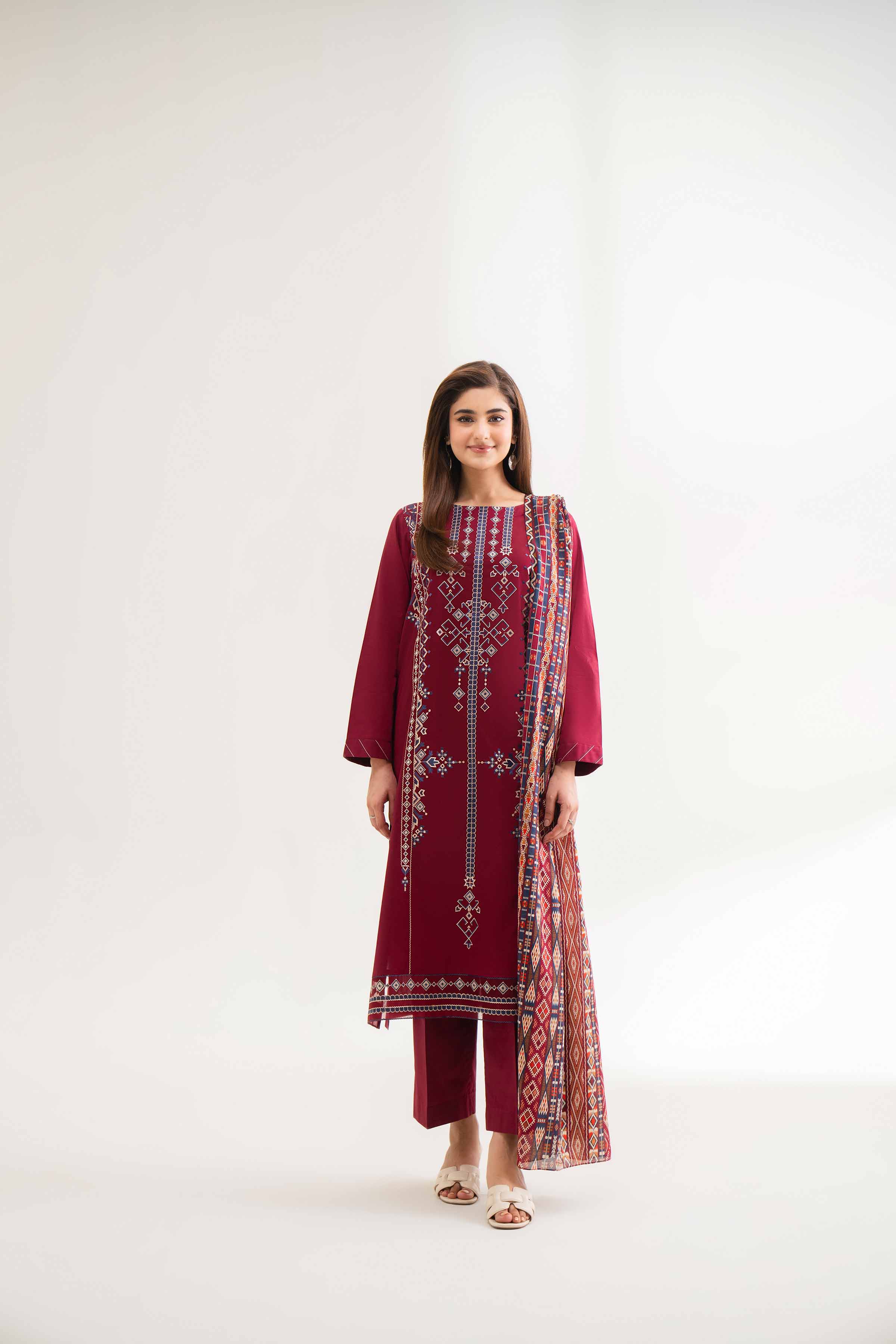 3 Piece - Printed Embroidered Suit - 42501650 for Women - Unstitched Collection | Nishat | Shop Online