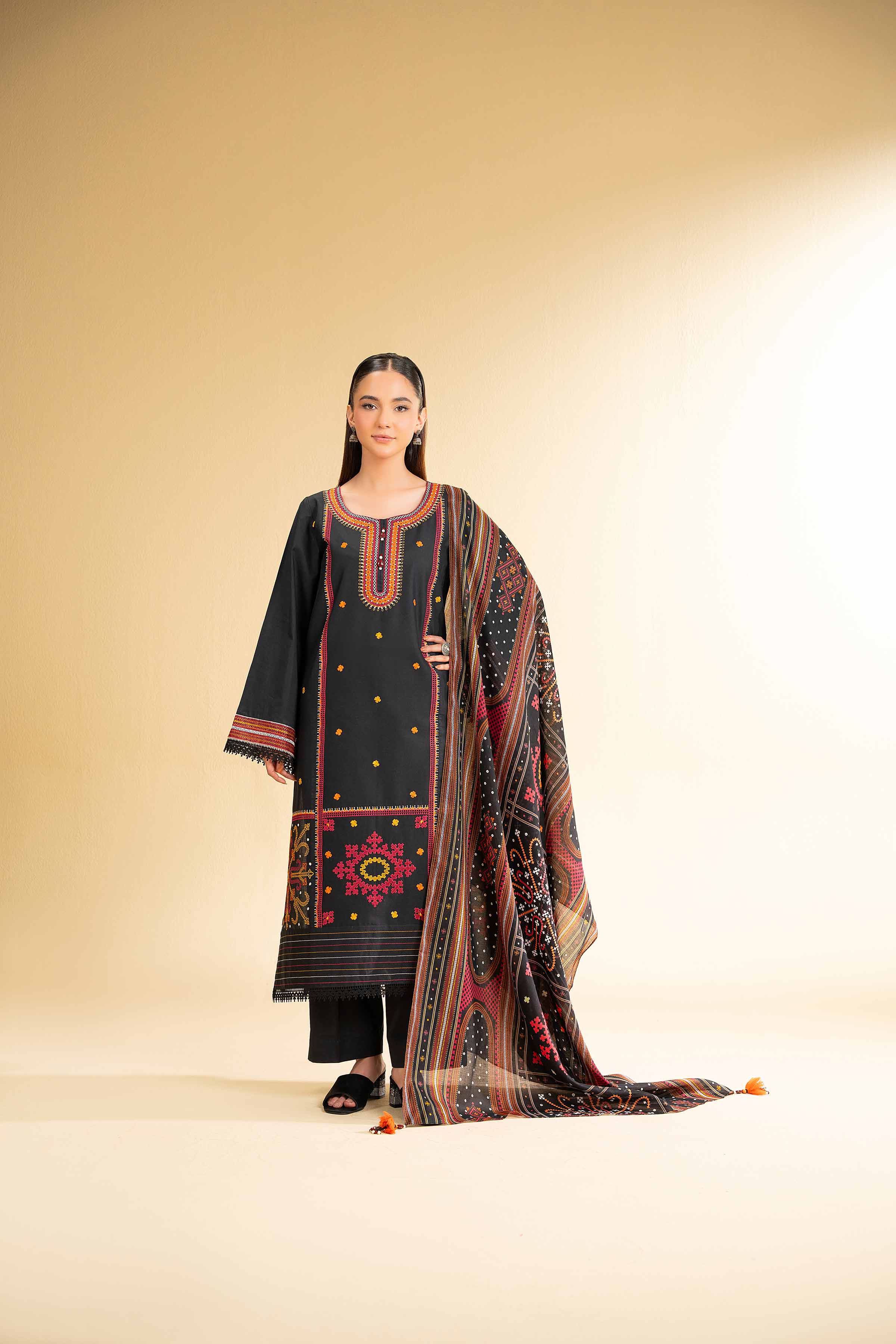 3 Piece - Printed Embroidered Suit - 42501651 for Women - Unstitched Collection | Nishat | Shop Online