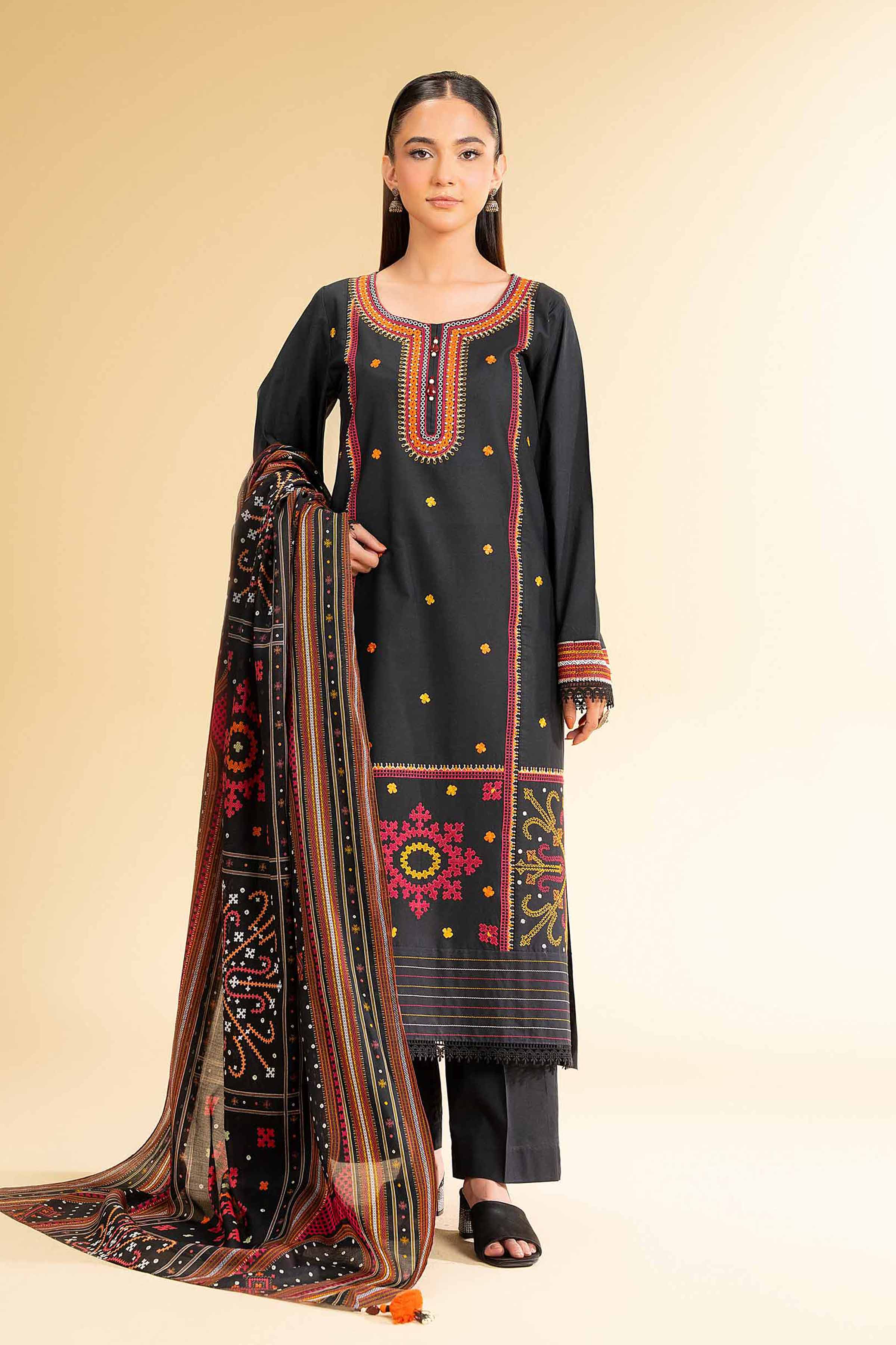 3 Piece - Printed Embroidered Suit - 42501651 for Women - Unstitched Collection | Nishat | Shop Online