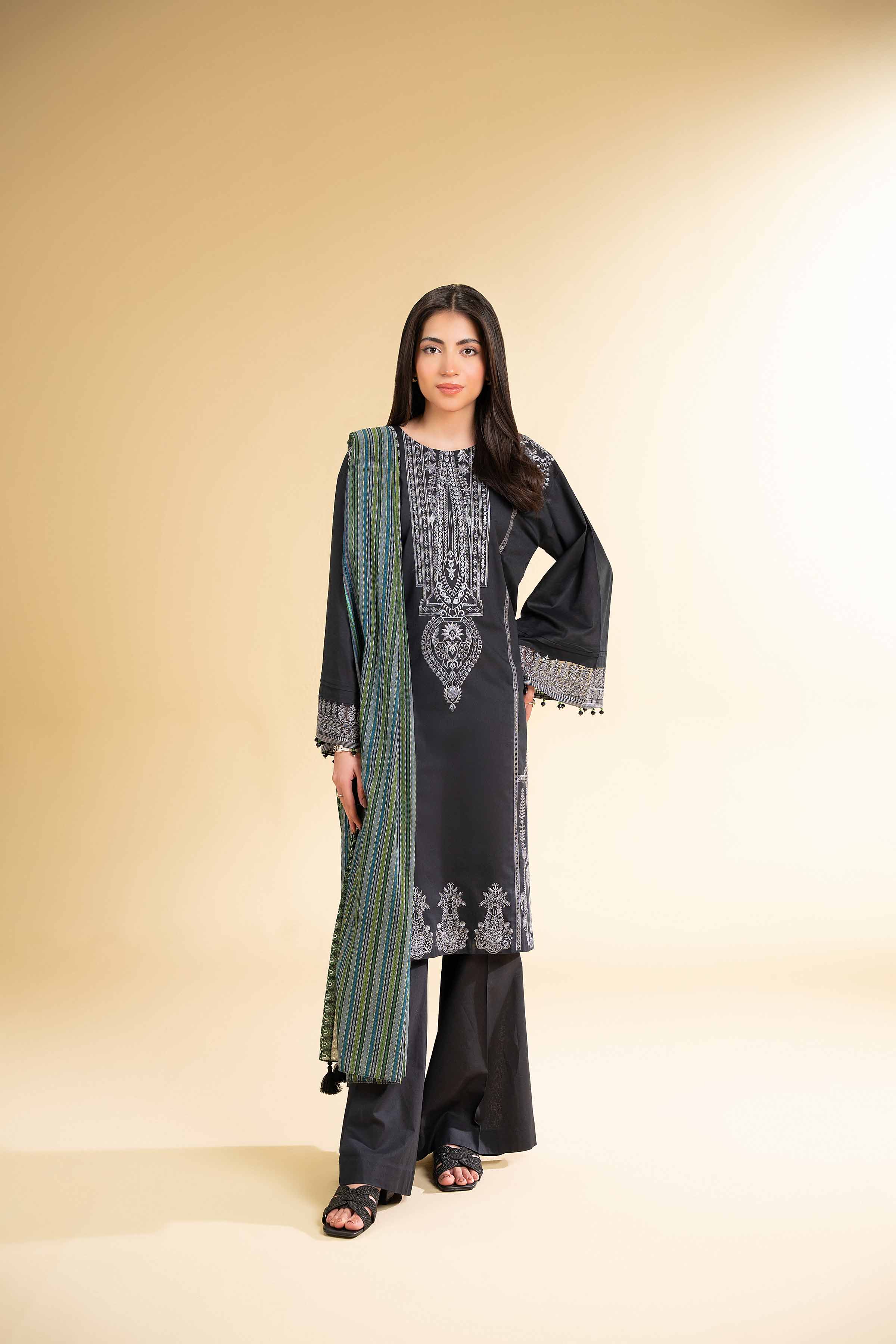3 Piece - Printed Embroidered Suit - 42501652 for Women - Unstitched Collection | Nishat | Shop Online