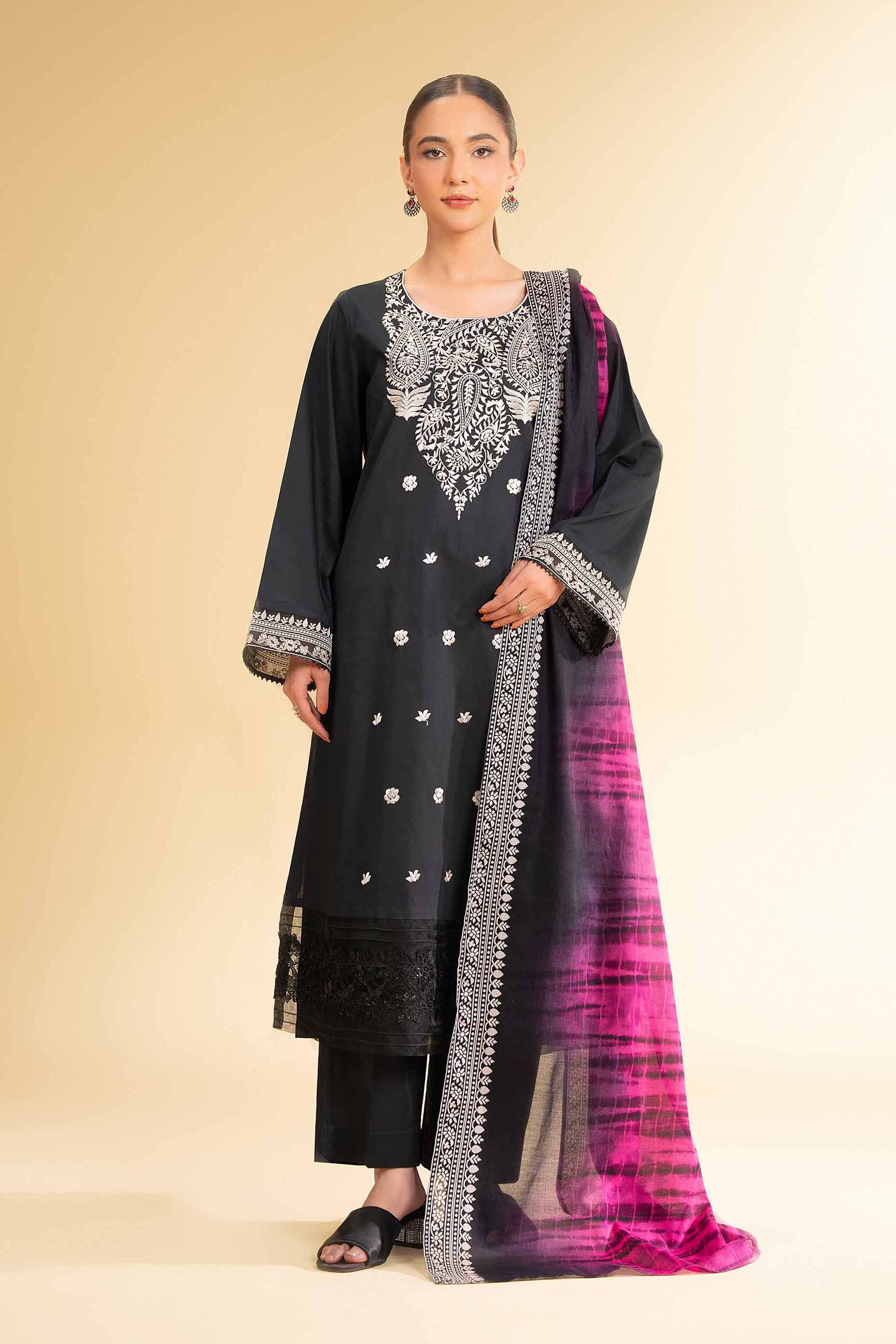 3 Piece - Printed Embroidered Suit - 42501654 for Women - Unstitched Collection | Nishat | Shop Online