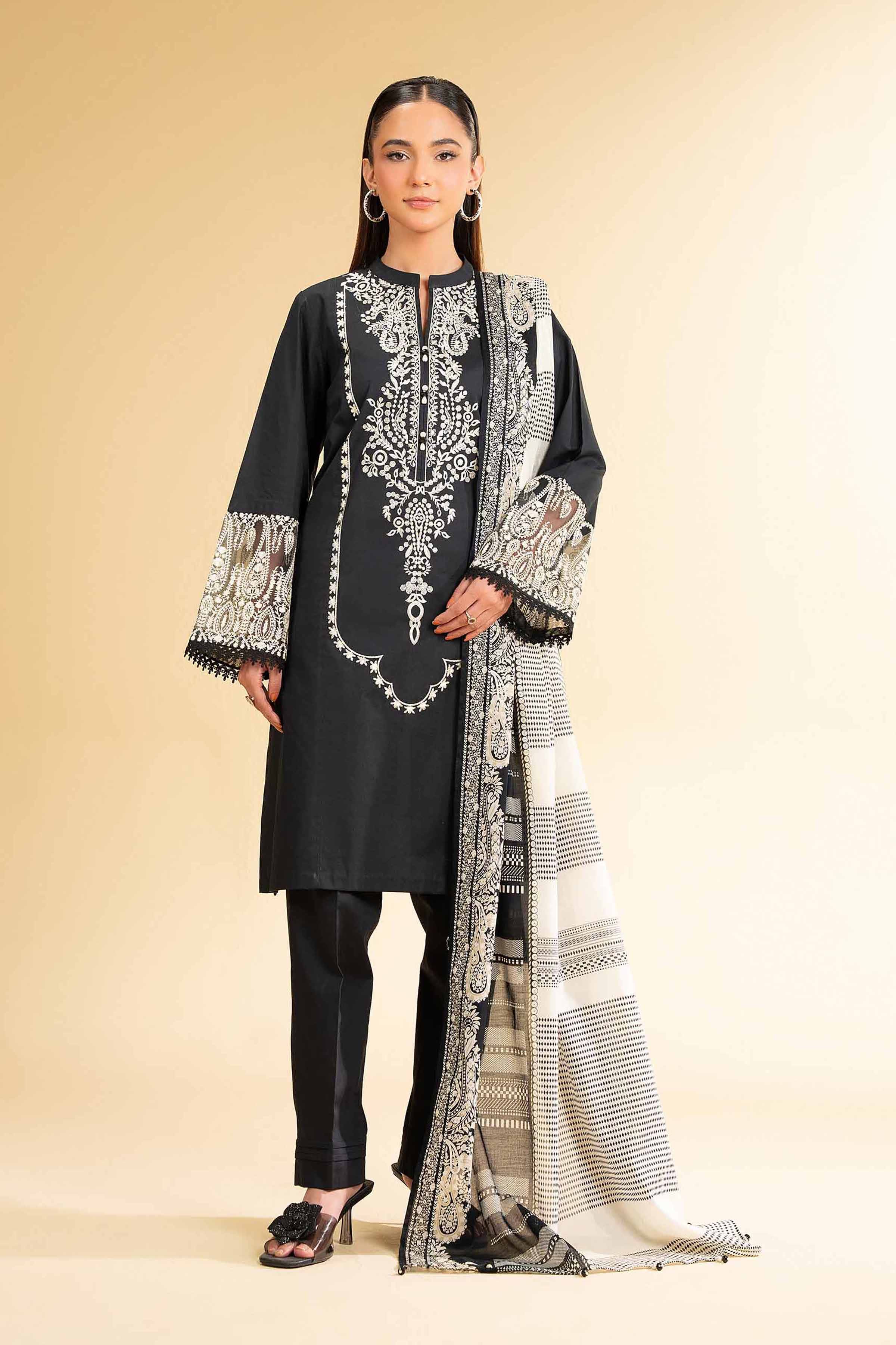3 Piece - Printed Embroidered Suit - 42501657 for Women - Unstitched Collection | Nishat | Shop Online