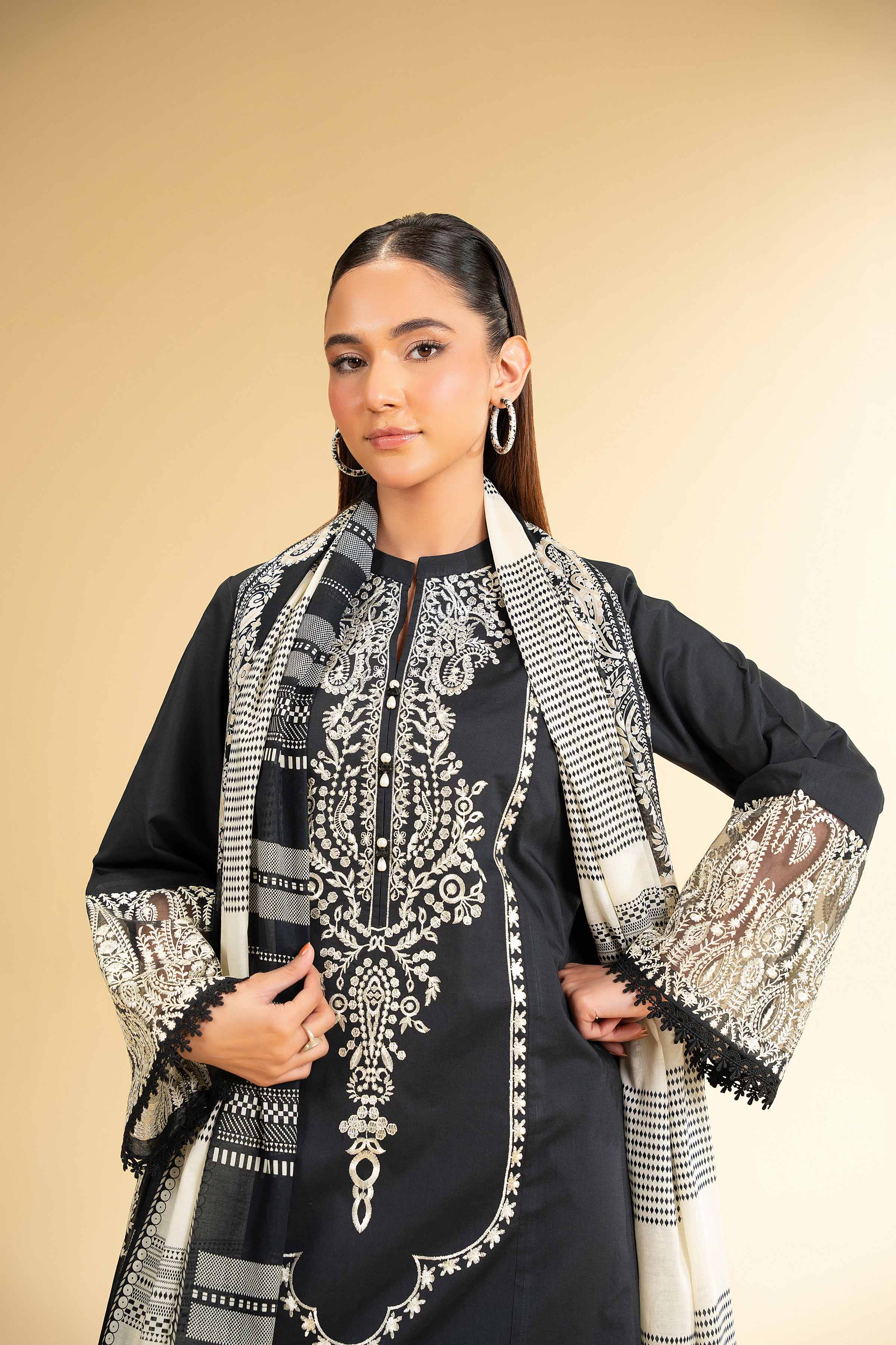 3 Piece - Printed Embroidered Suit - 42501657 for Women - Unstitched Collection | Nishat | Shop Online