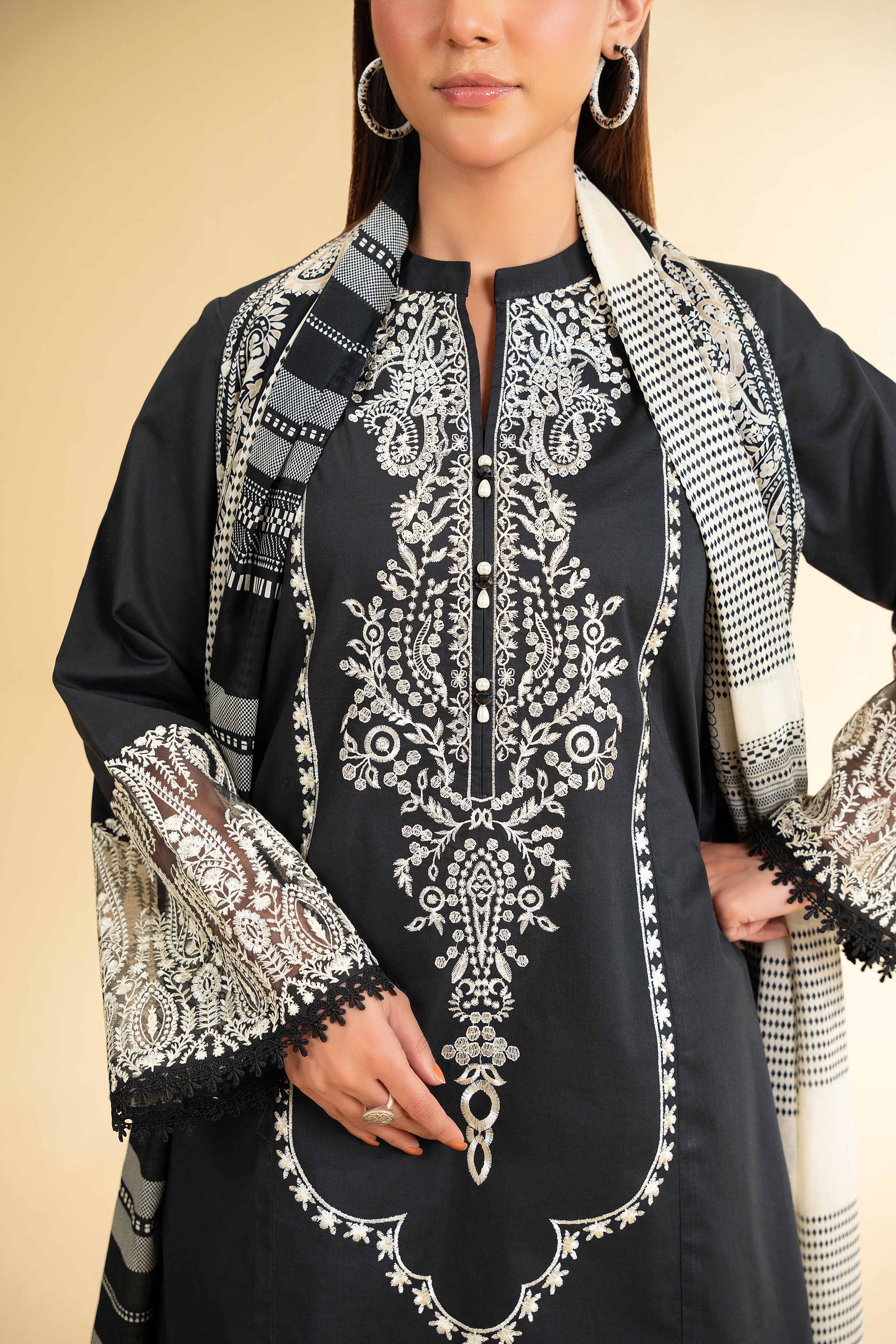 3 Piece - Printed Embroidered Suit - 42501657 for Women - Unstitched Collection | Nishat | Shop Online