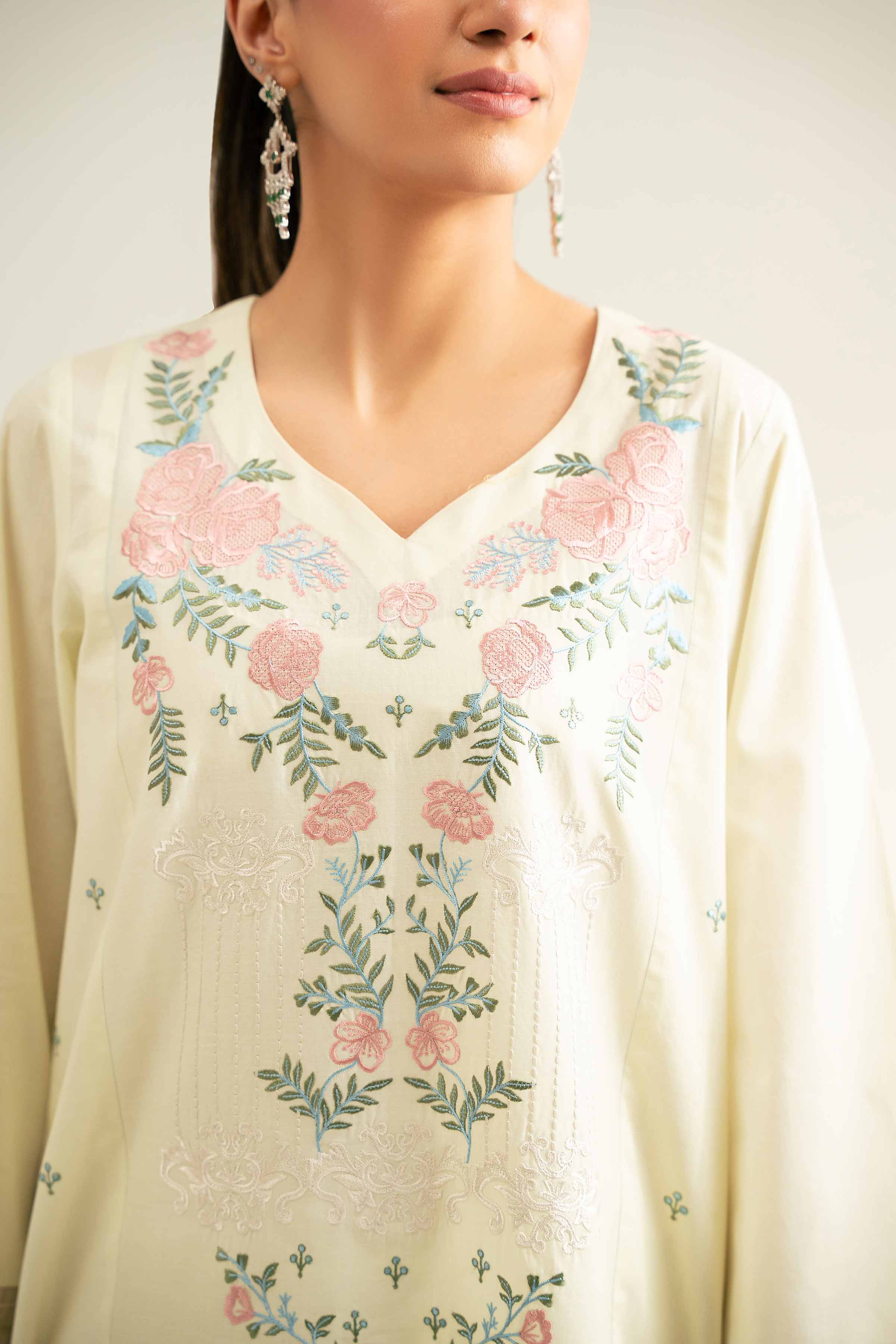 3 Piece - Printed Embroidered Suit - 42501658 for Women - Unstitched Collection | Nishat | Shop Online