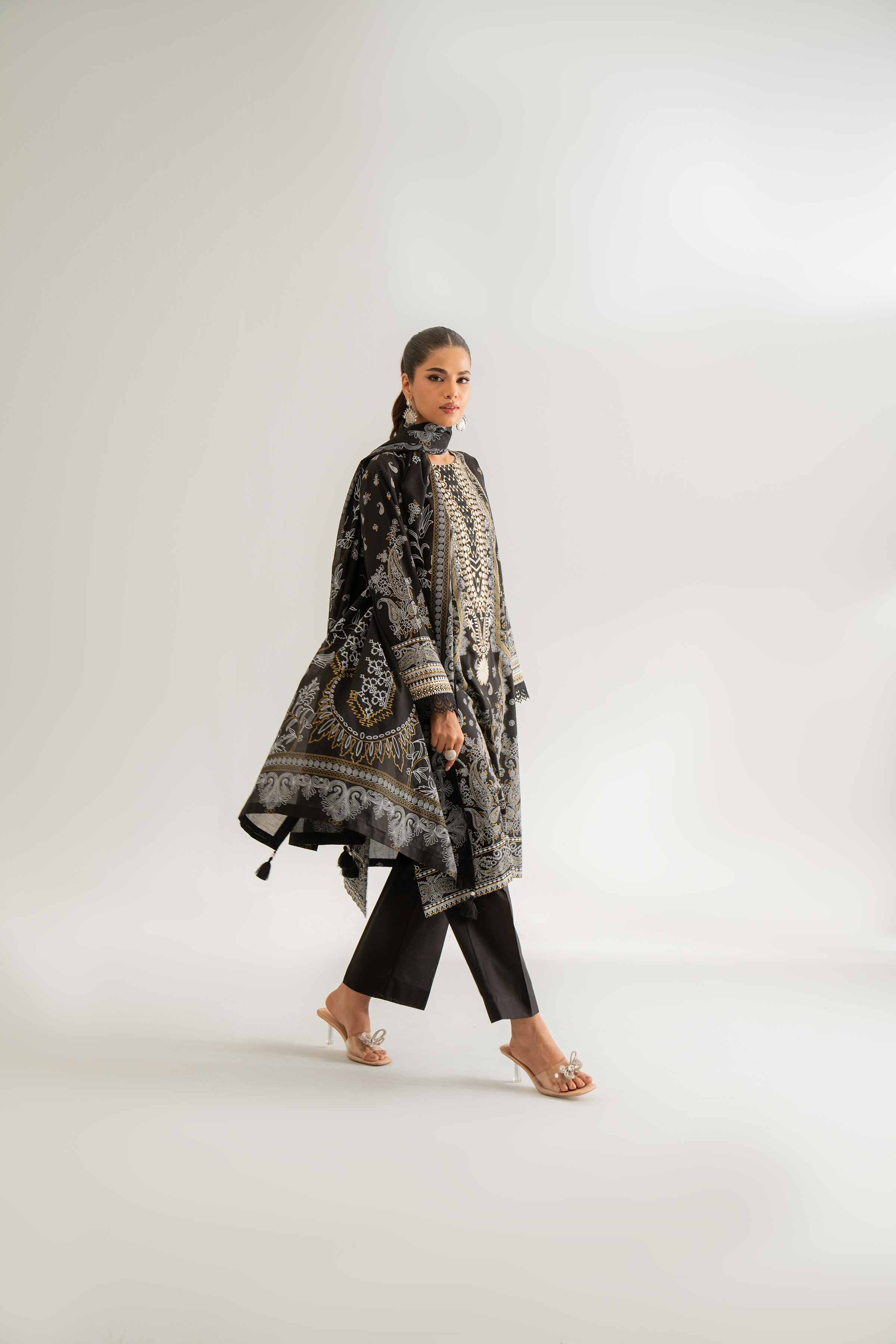 3 Piece - Flatbed Paste Embroidered Suit - 42501666 for Women - Unstitched Collection | Nishat | Shop Online