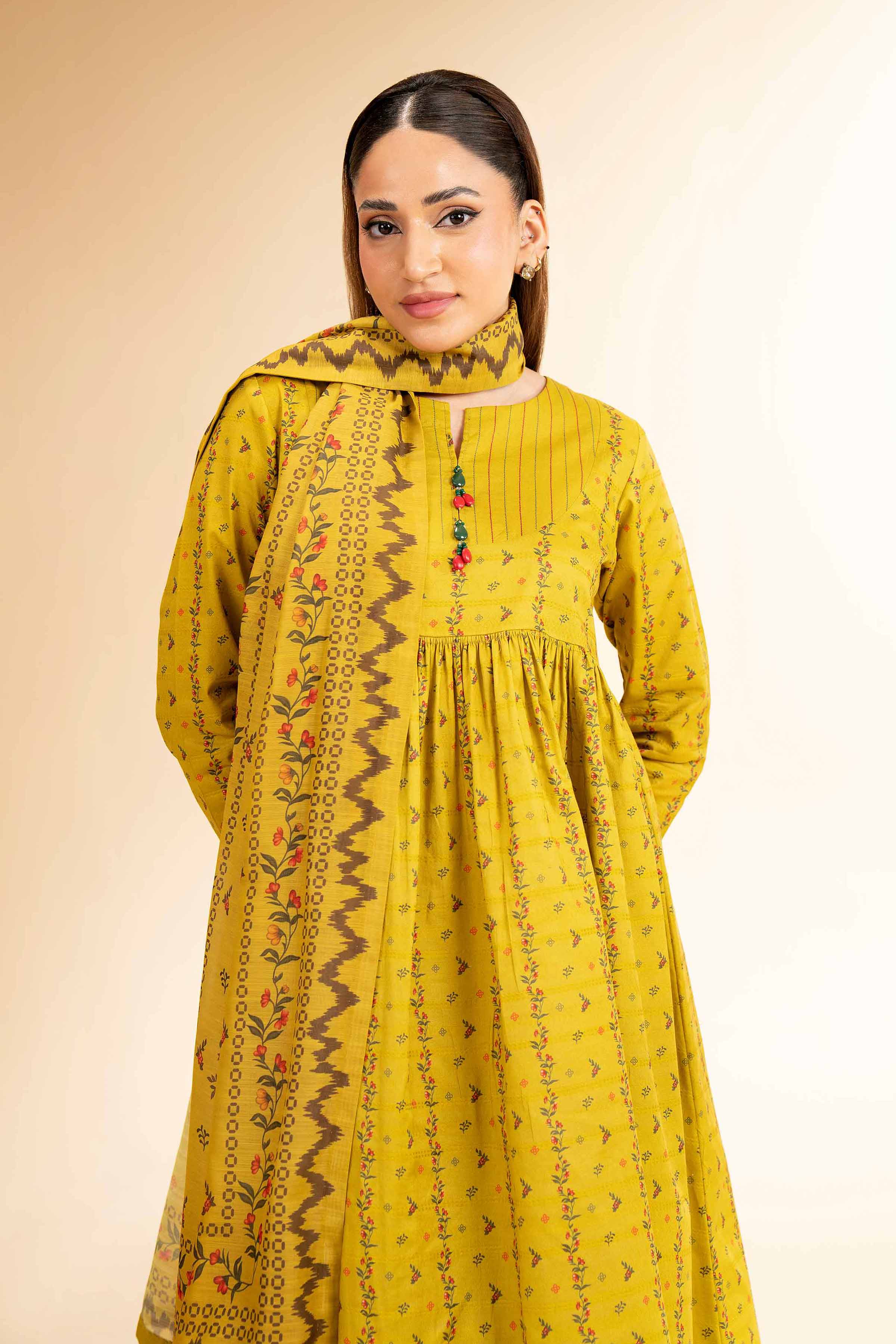3 Piece - Digital Printed Suit - 42501671 for Women - Unstitched Collection | Nishat | Shop Online