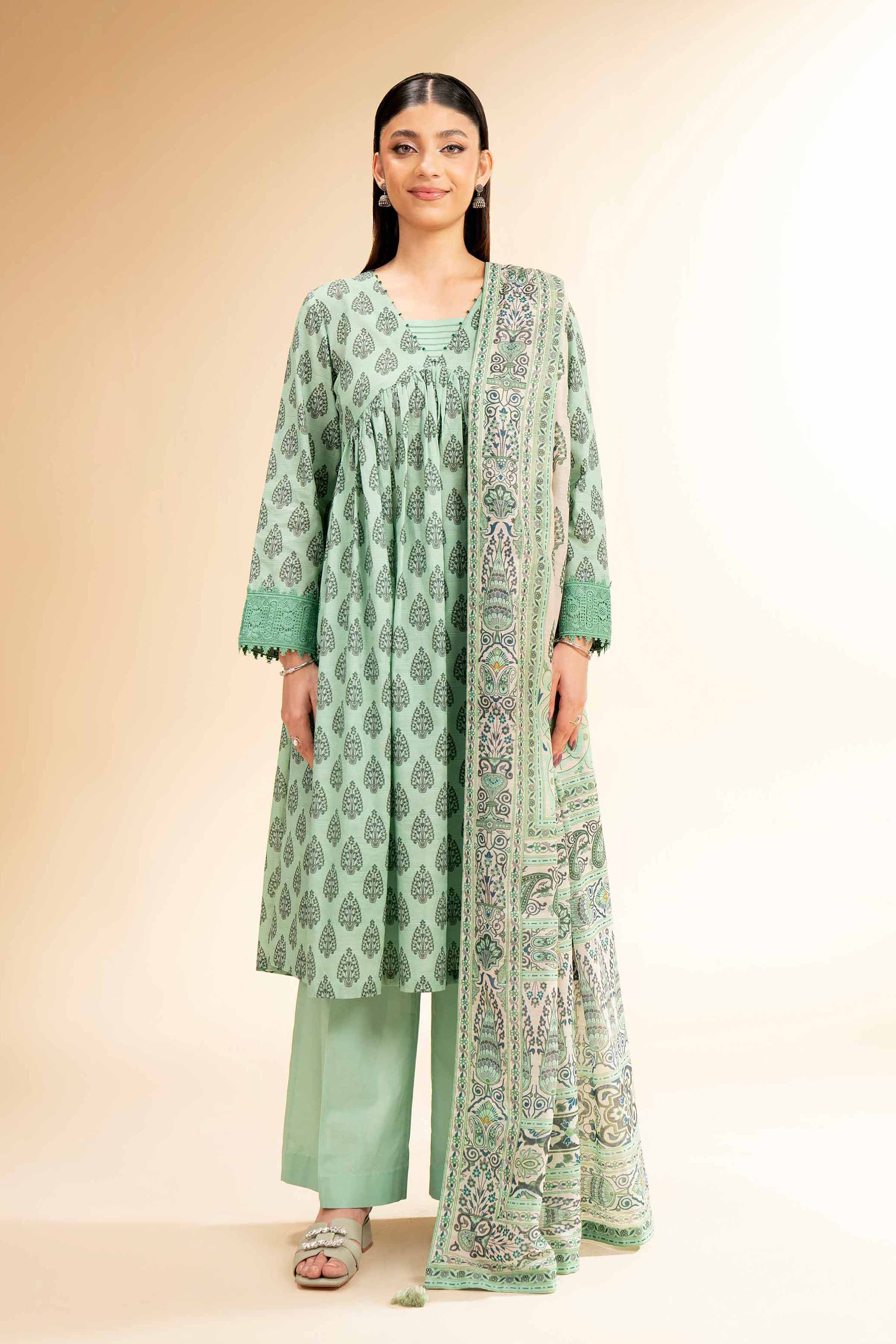 3 Piece - Digital Printed Suit - 42501672 for Women - Unstitched Collection | Nishat | Shop Online