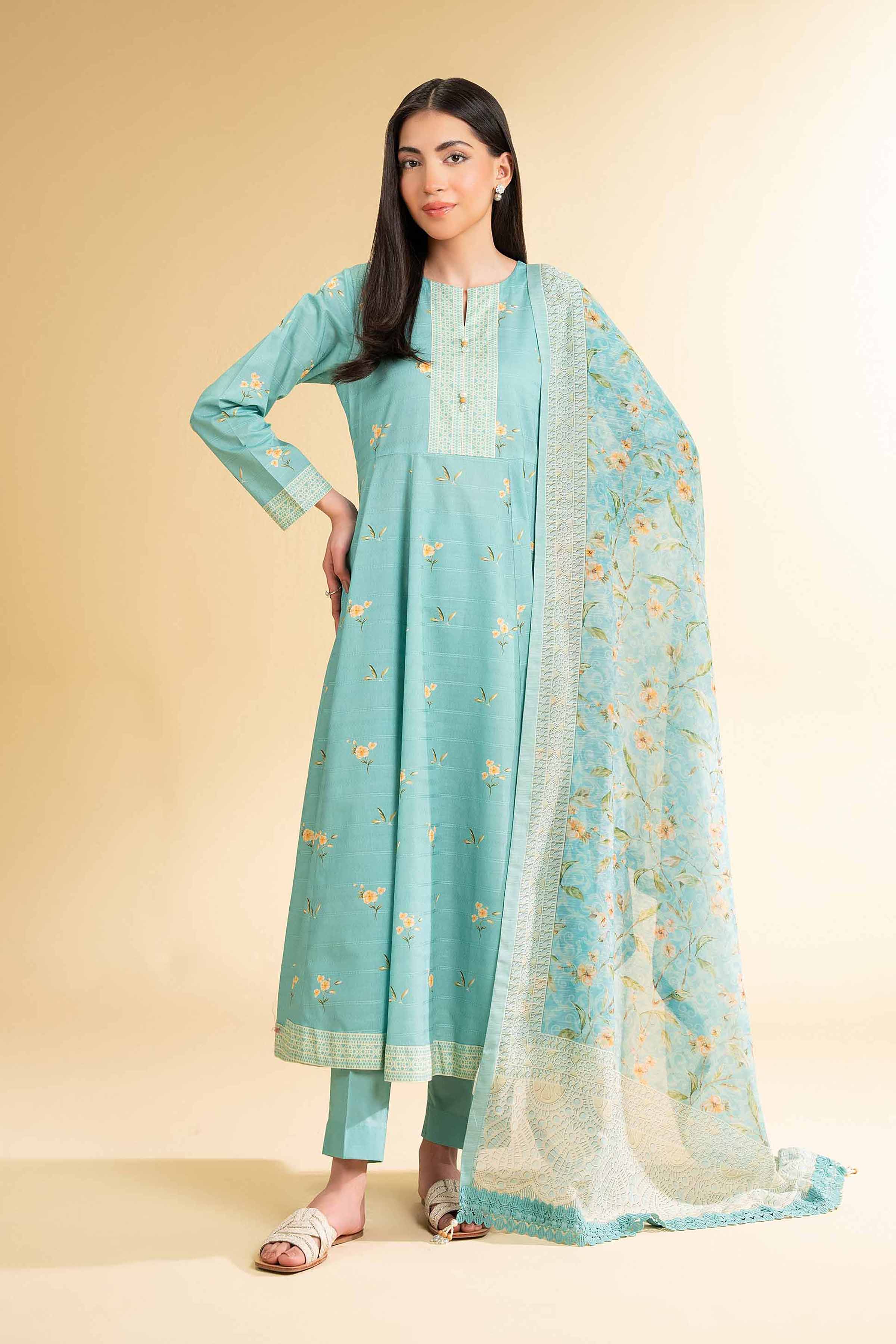3 Piece - Digital Printed Suit - 42501673 for Women - Unstitched Collection | Nishat | Shop Online
