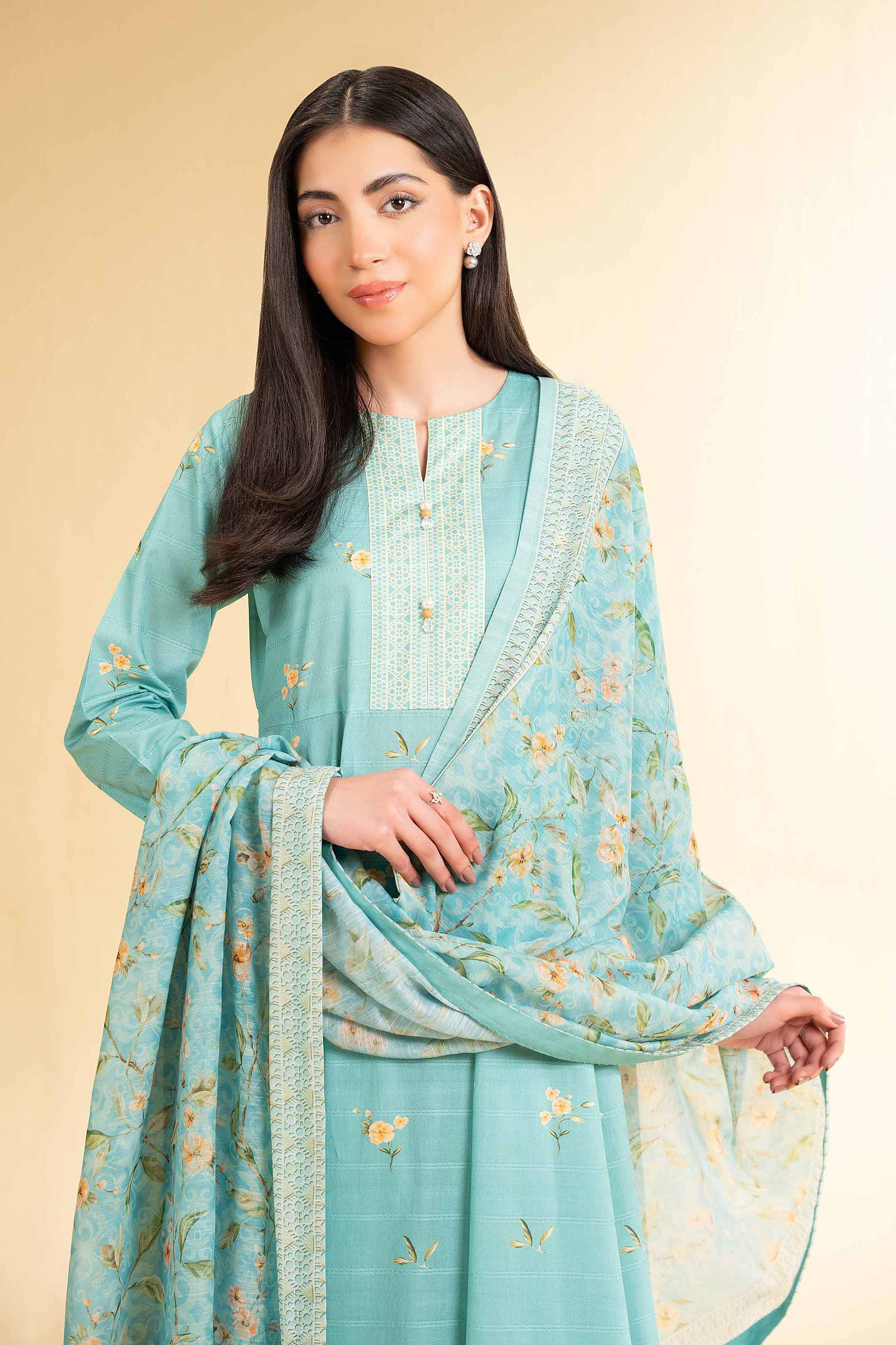 3 Piece - Digital Printed Suit - 42501673 for Women - Unstitched Collection | Nishat | Shop Online