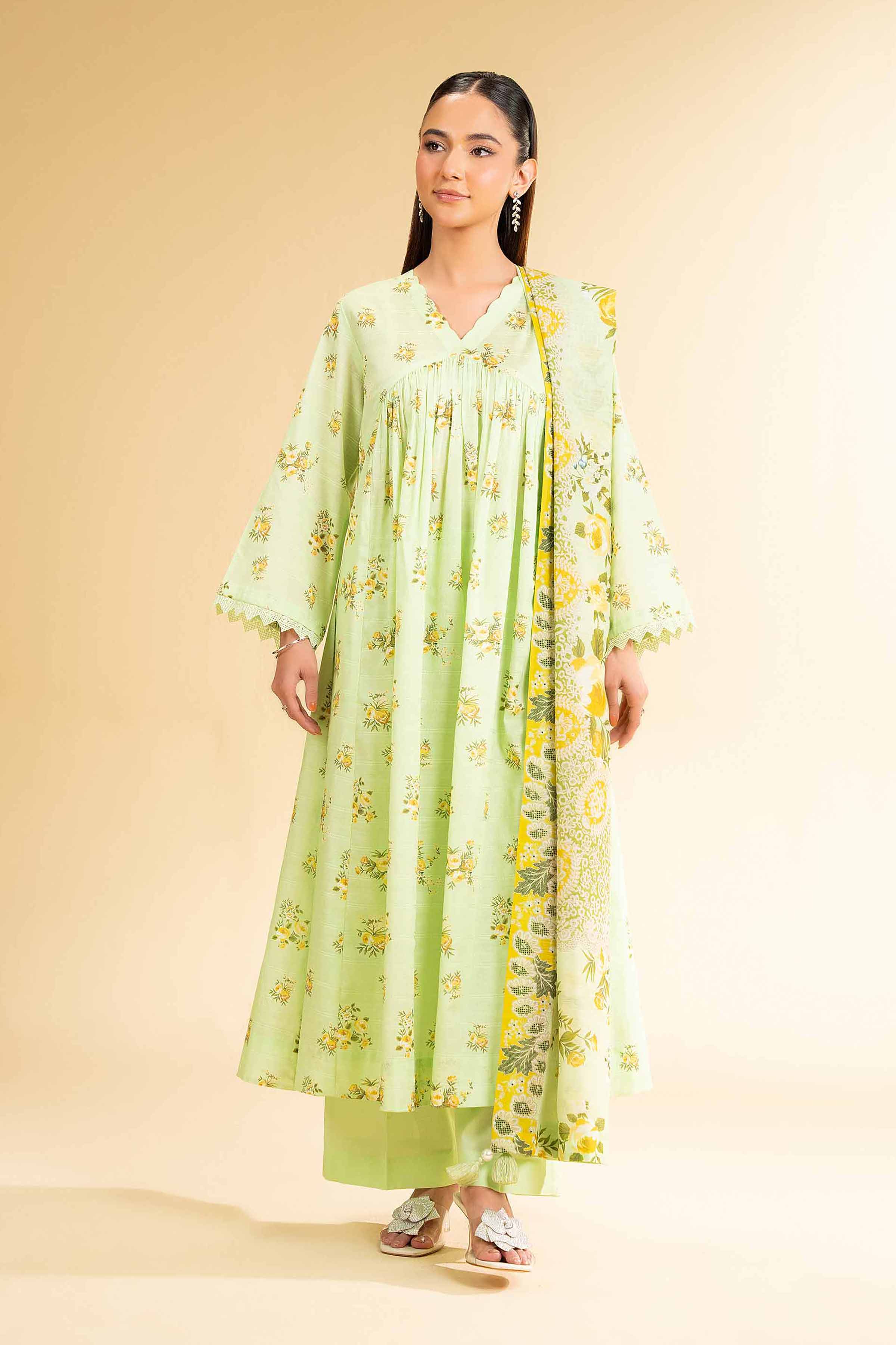3 Piece - Digital Printed Suit - 42501675 for Women - Unstitched Collection | Nishat | Shop Online