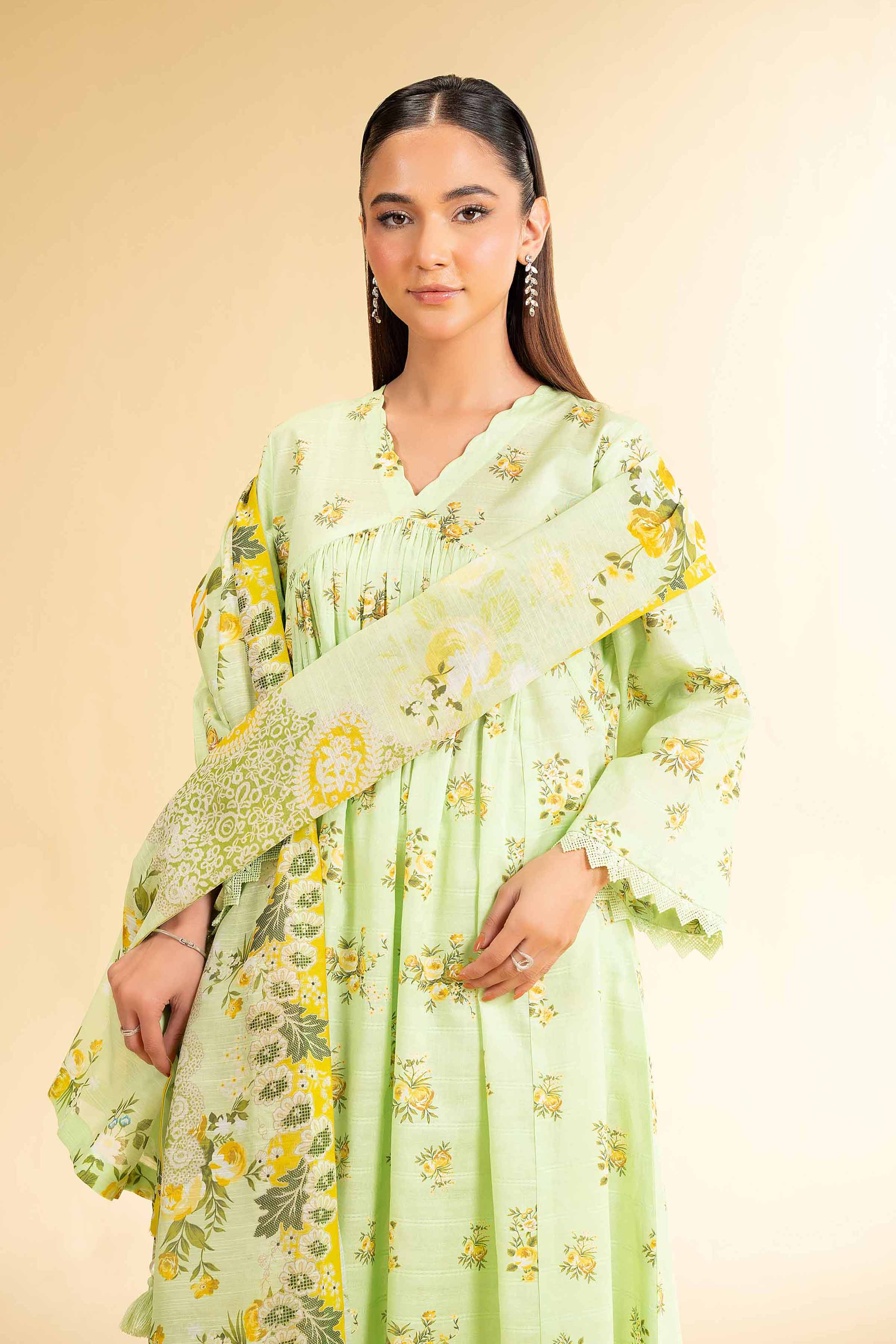 3 Piece - Digital Printed Suit - 42501675 for Women - Unstitched Collection | Nishat | Shop Online