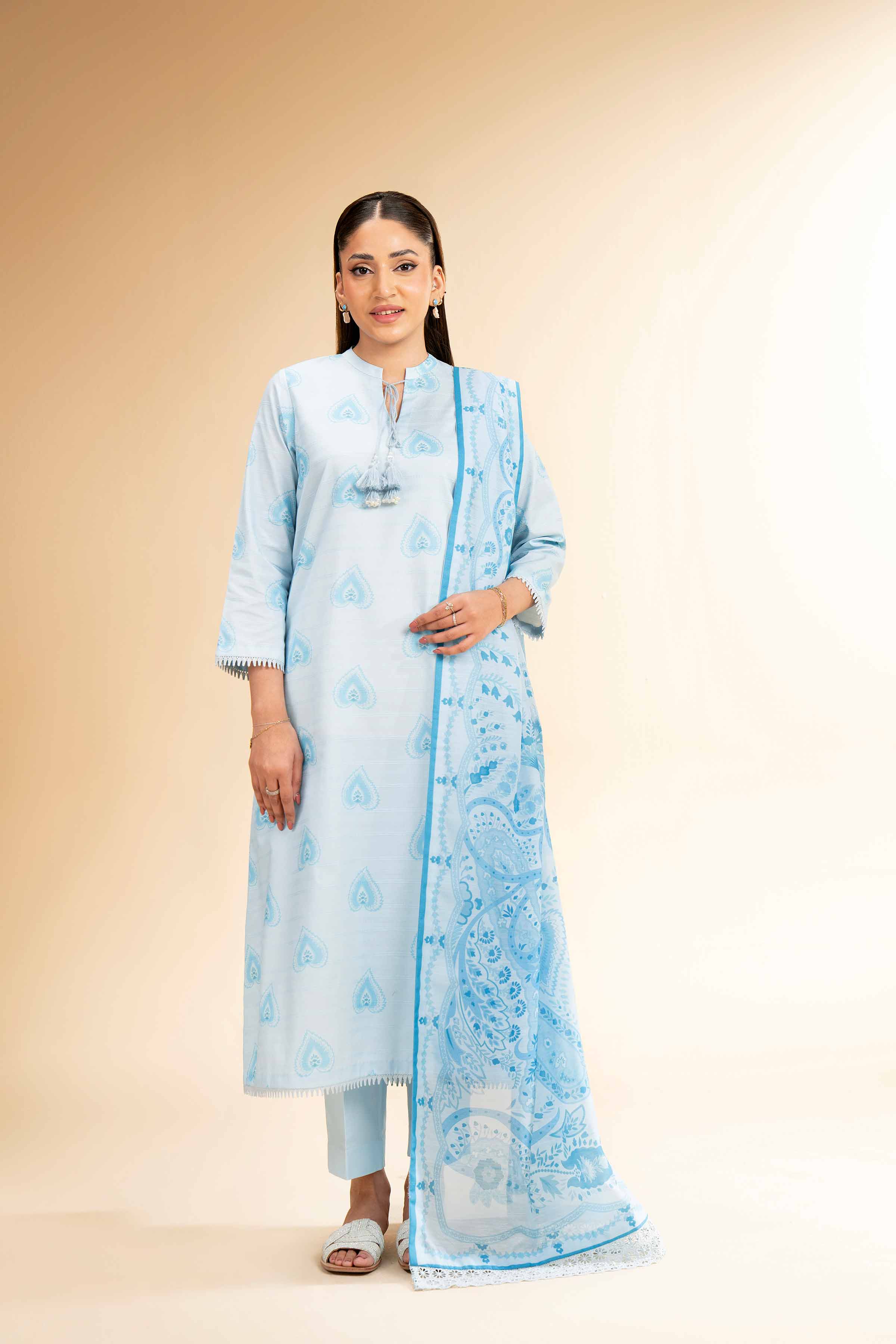 3 Piece - Digital Printed Suit - 42501676 for Women - Unstitched Collection | Nishat | Shop Online
