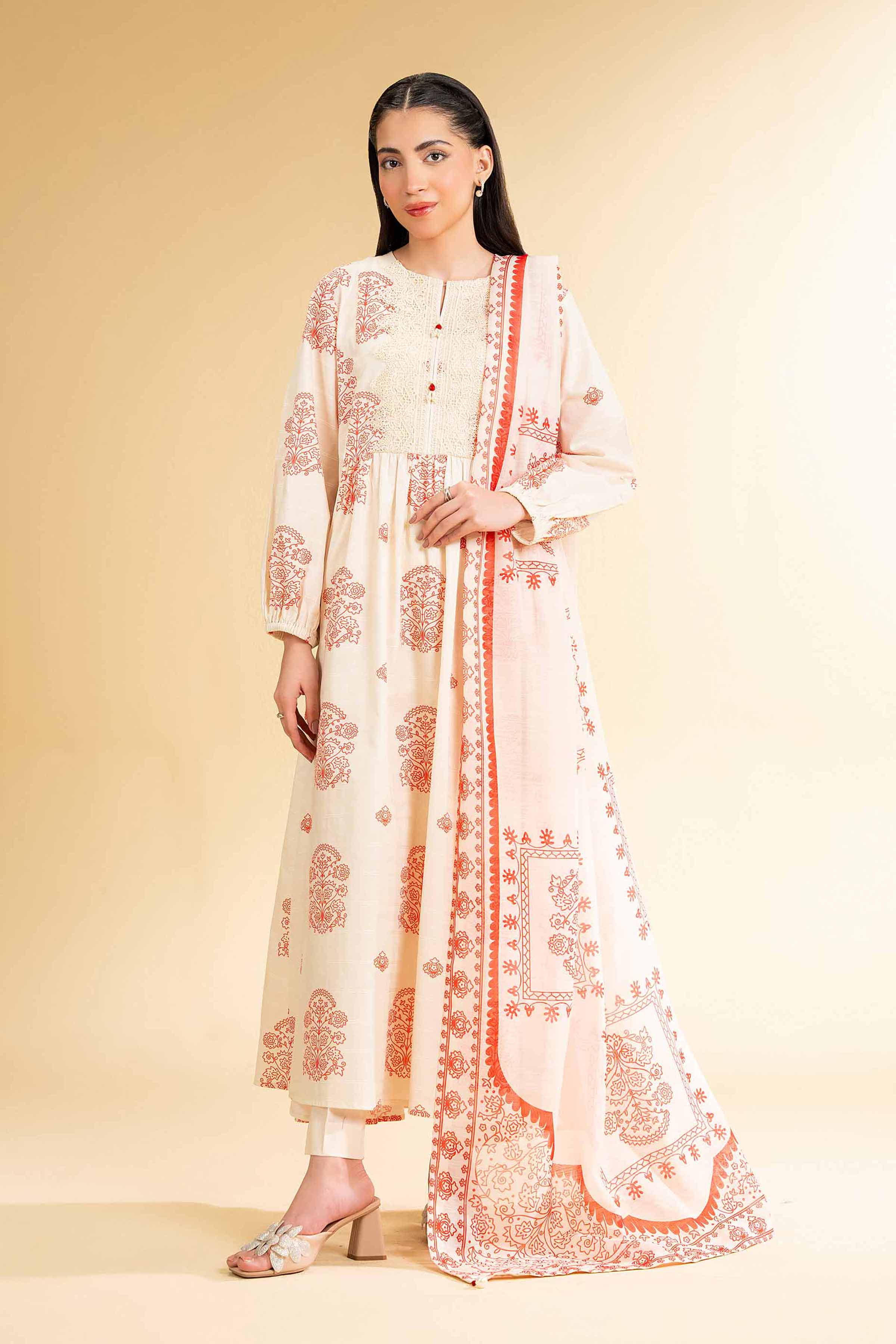 3 Piece - Digital Printed Suit - 42501677 for Women - Unstitched Collection | Nishat | Shop Online